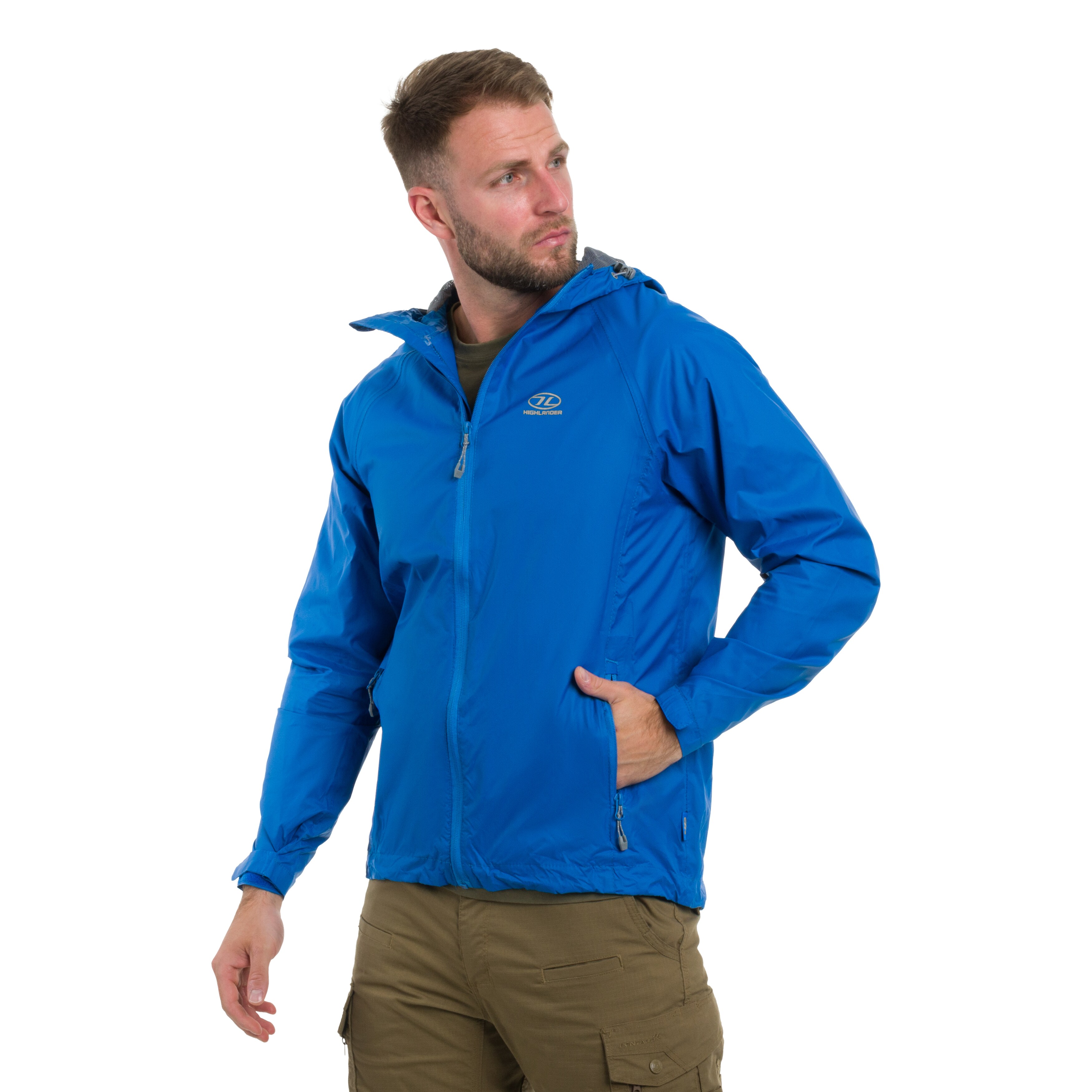 Kurtka Highlander Outdoor Stow & Go Pack Away V1 - Blue