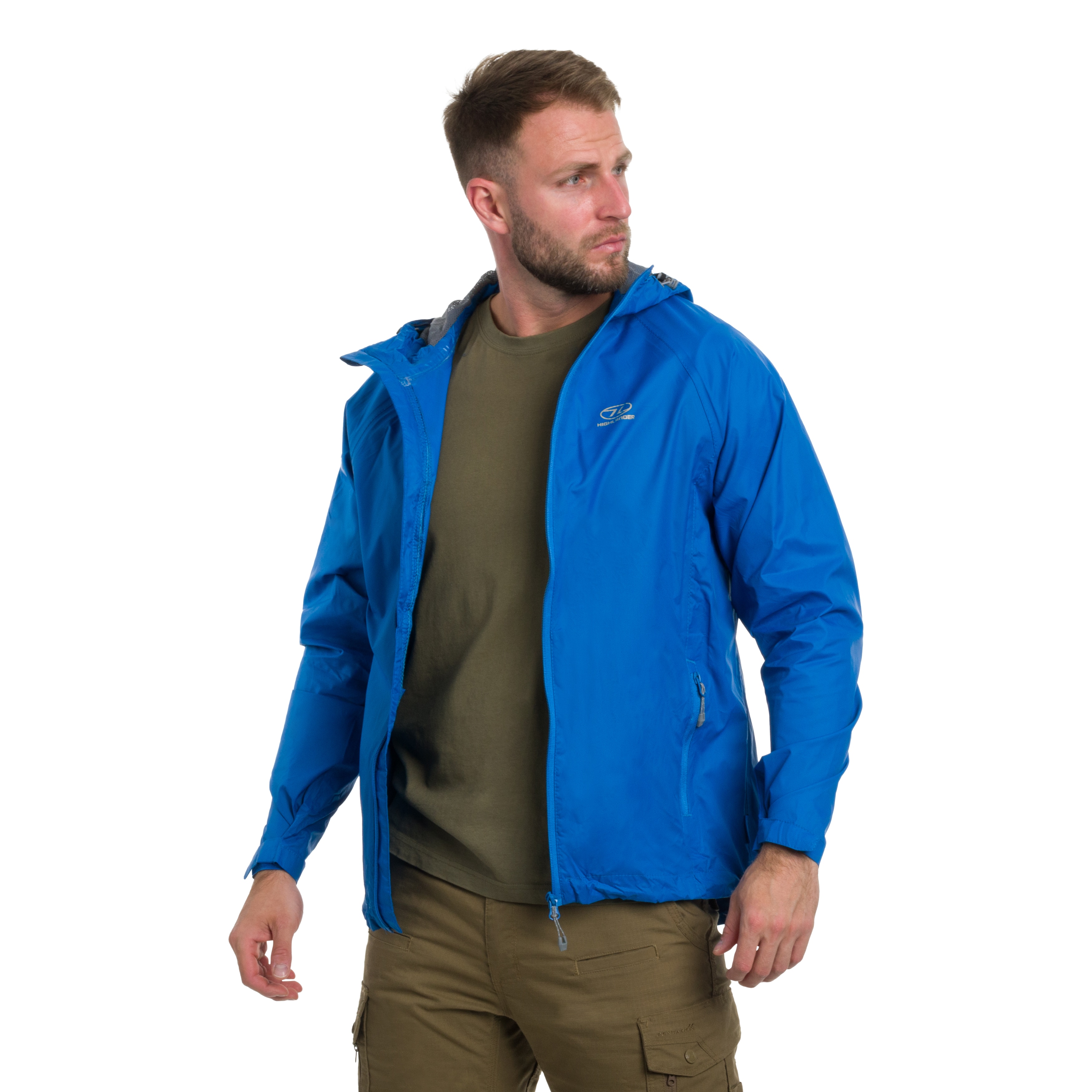 Kurtka Highlander Outdoor Stow & Go Pack Away V1 - Blue