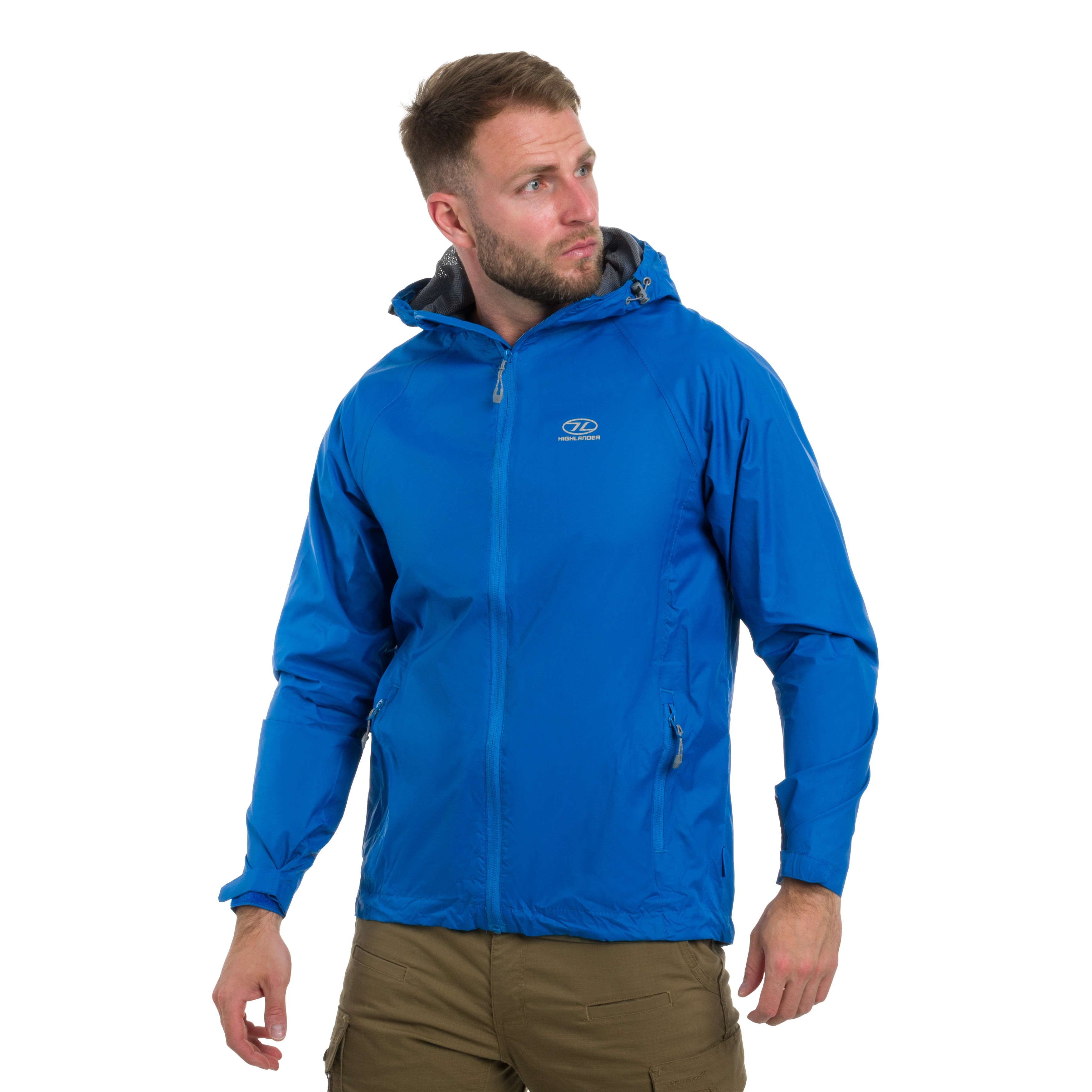 Kurtka Highlander Outdoor Stow & Go Pack Away V1 - Blue