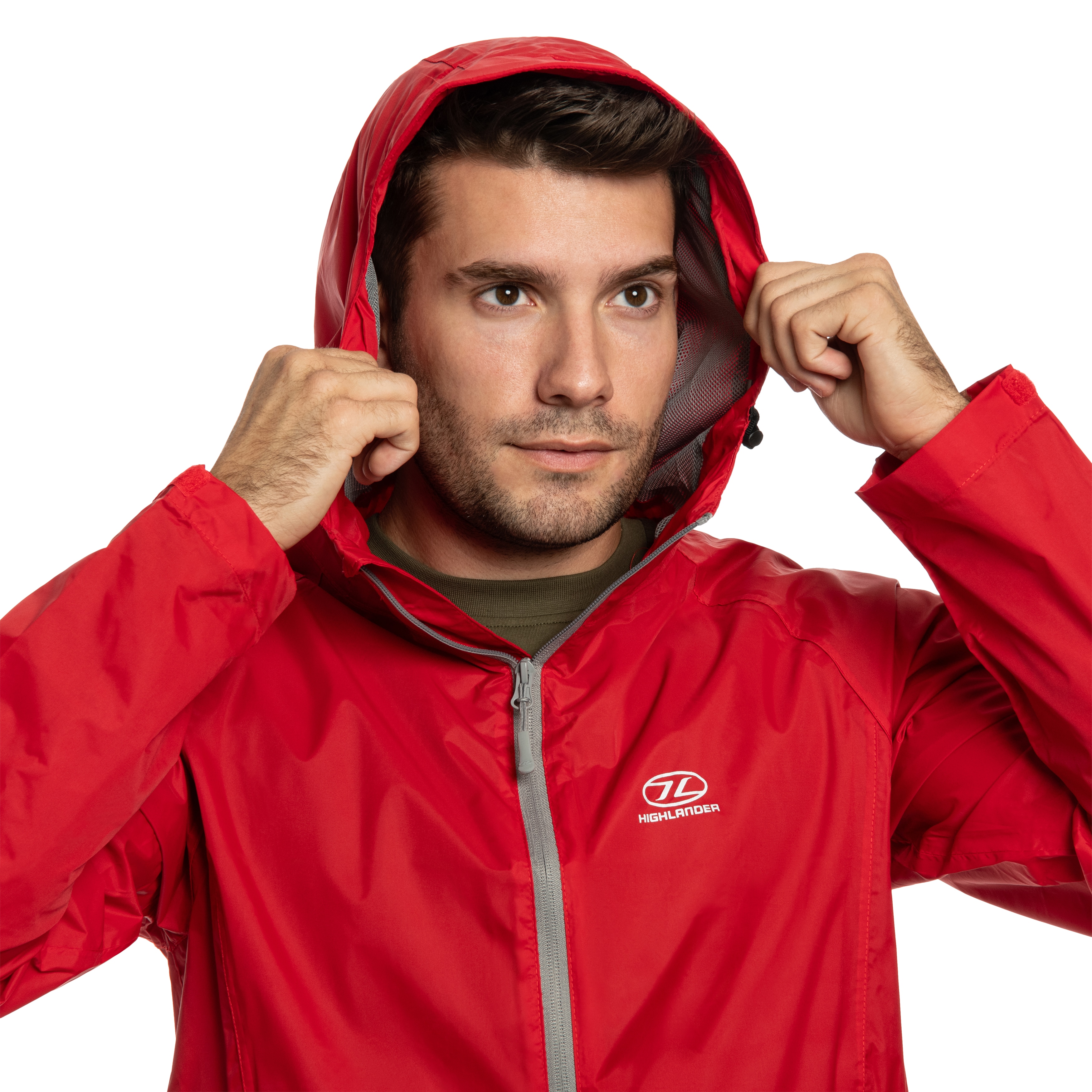 Kurtka Highlander Outdoor Stow & Go Pack Away V1 - Red