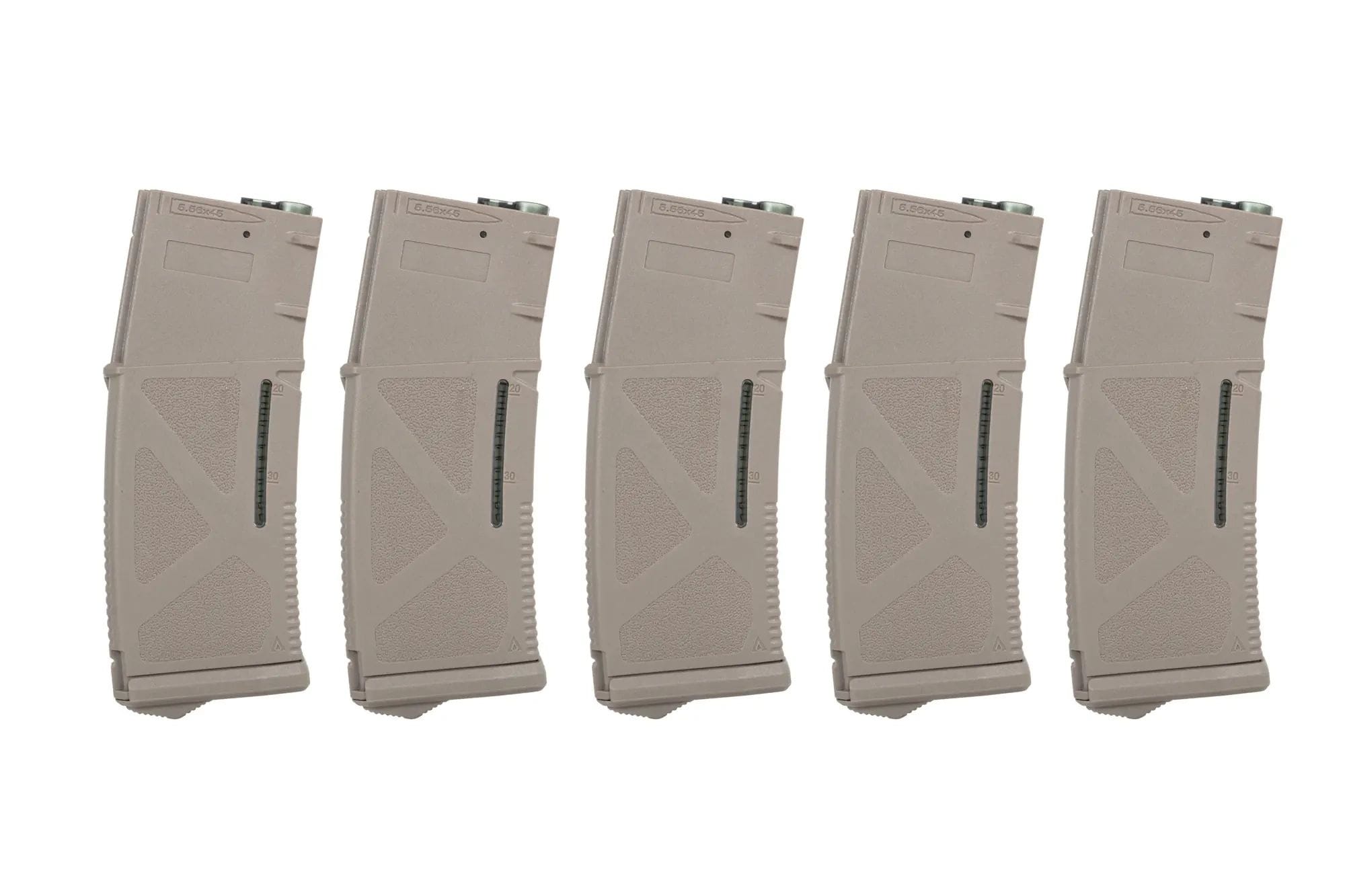 Zestaw 5 magazynków ASG Arcturus Mid-Cap EMM Variable-Cap do replik M4/M16 - Flat Dark Earth