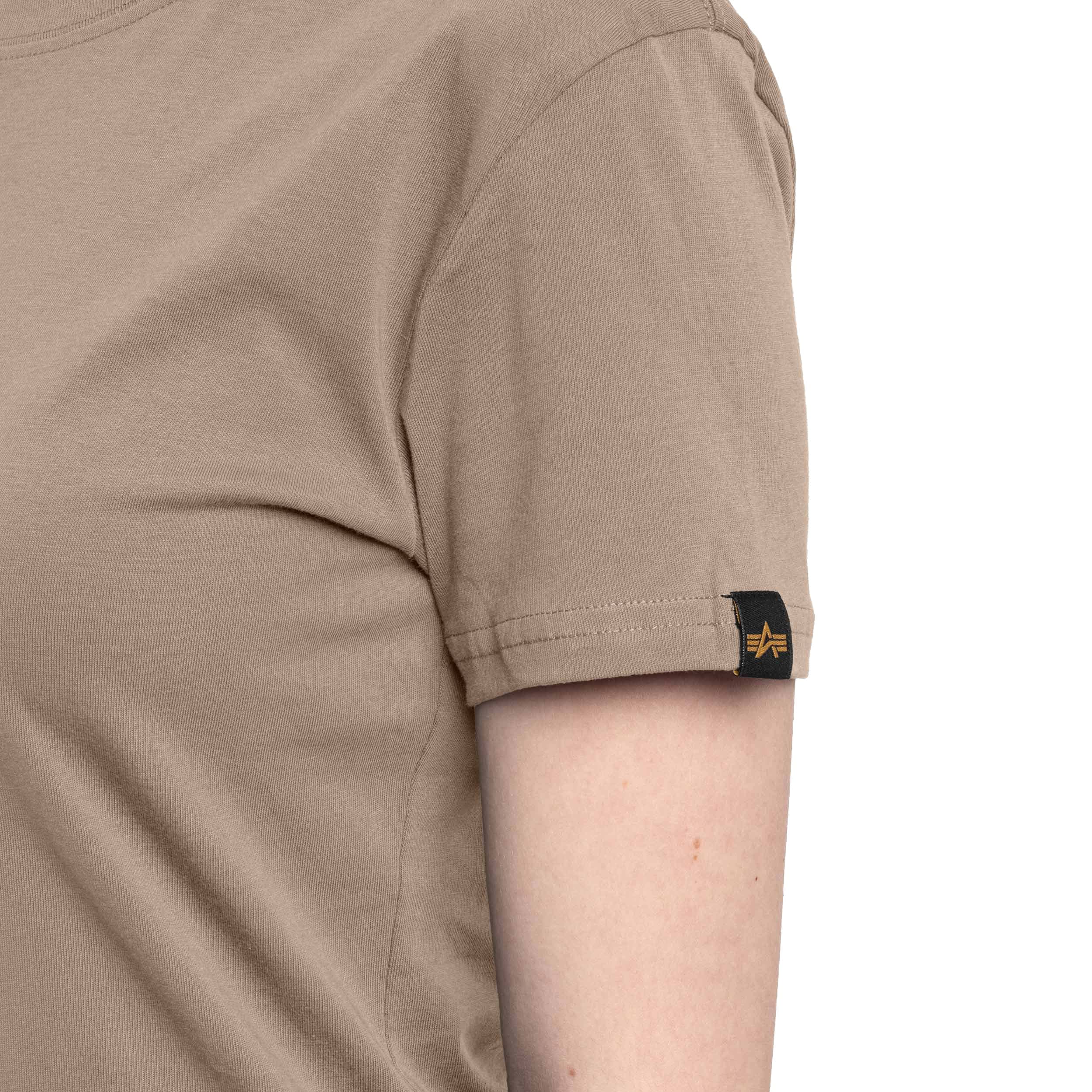 Koszulka T-shirt damska Alpha Industries New Basic - Vintage Sand