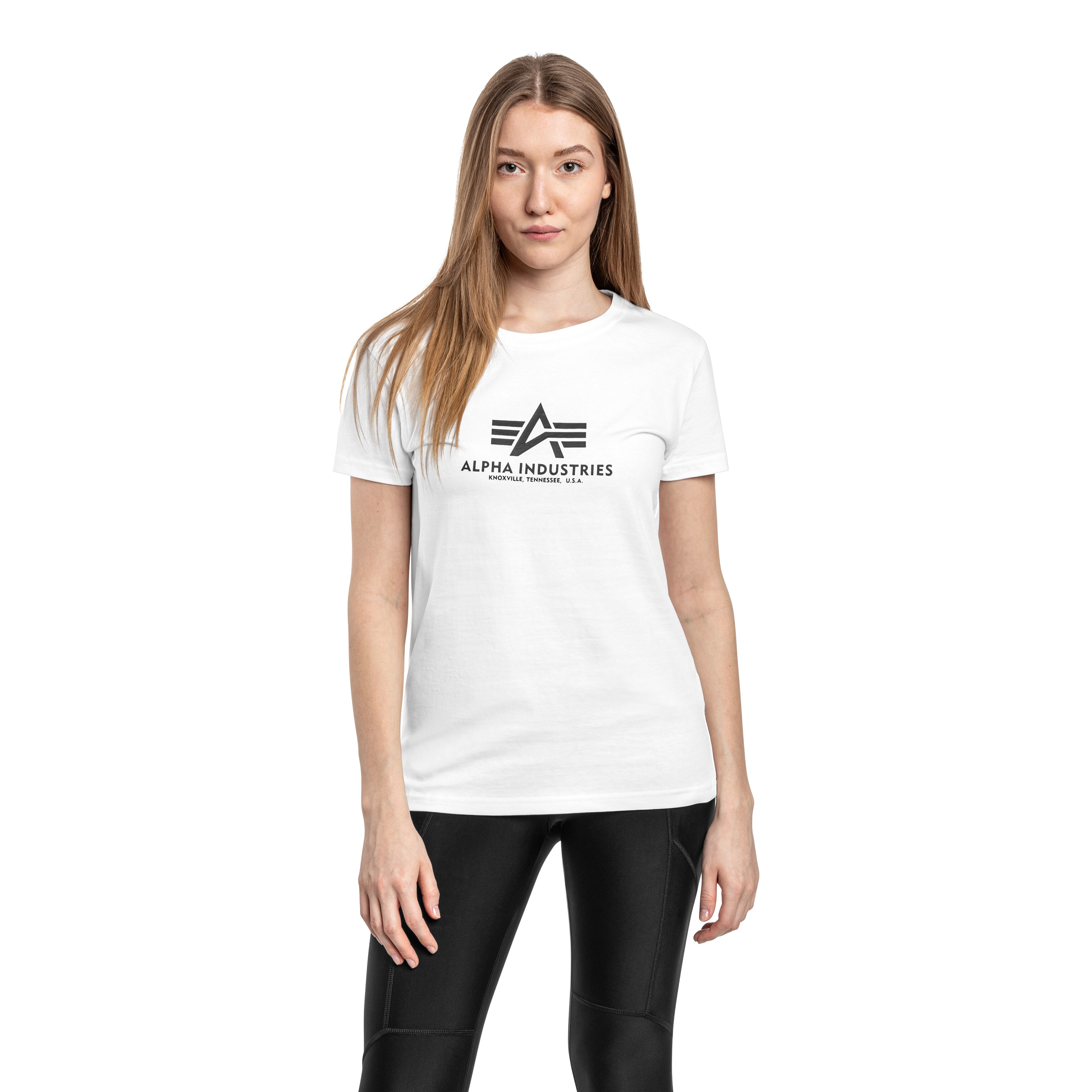 Koszulka T-shirt damska Alpha Industries New Basic - White