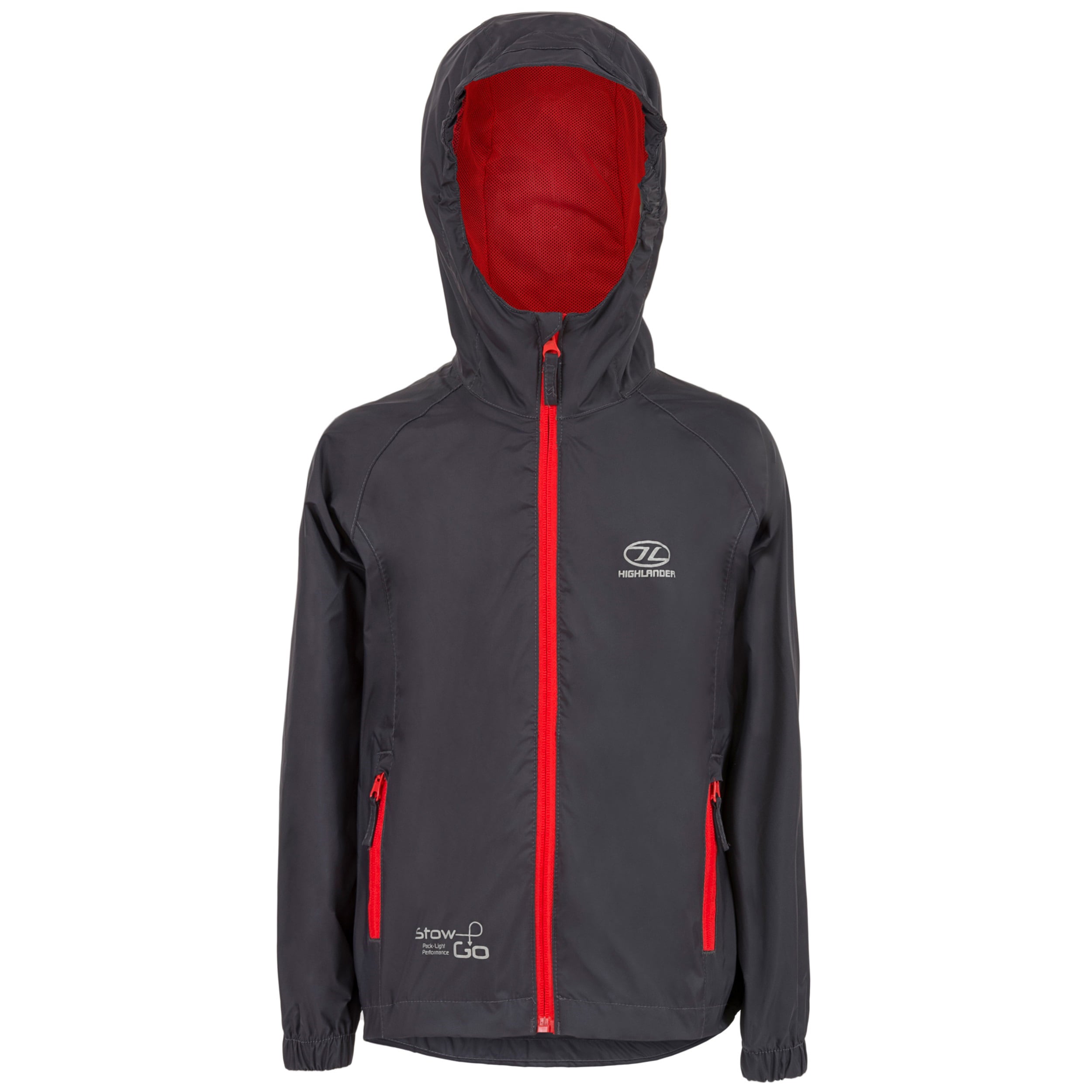 Kurtka dziecięca Highlander Outdoor Stow & Go Waterproof - Charcoal