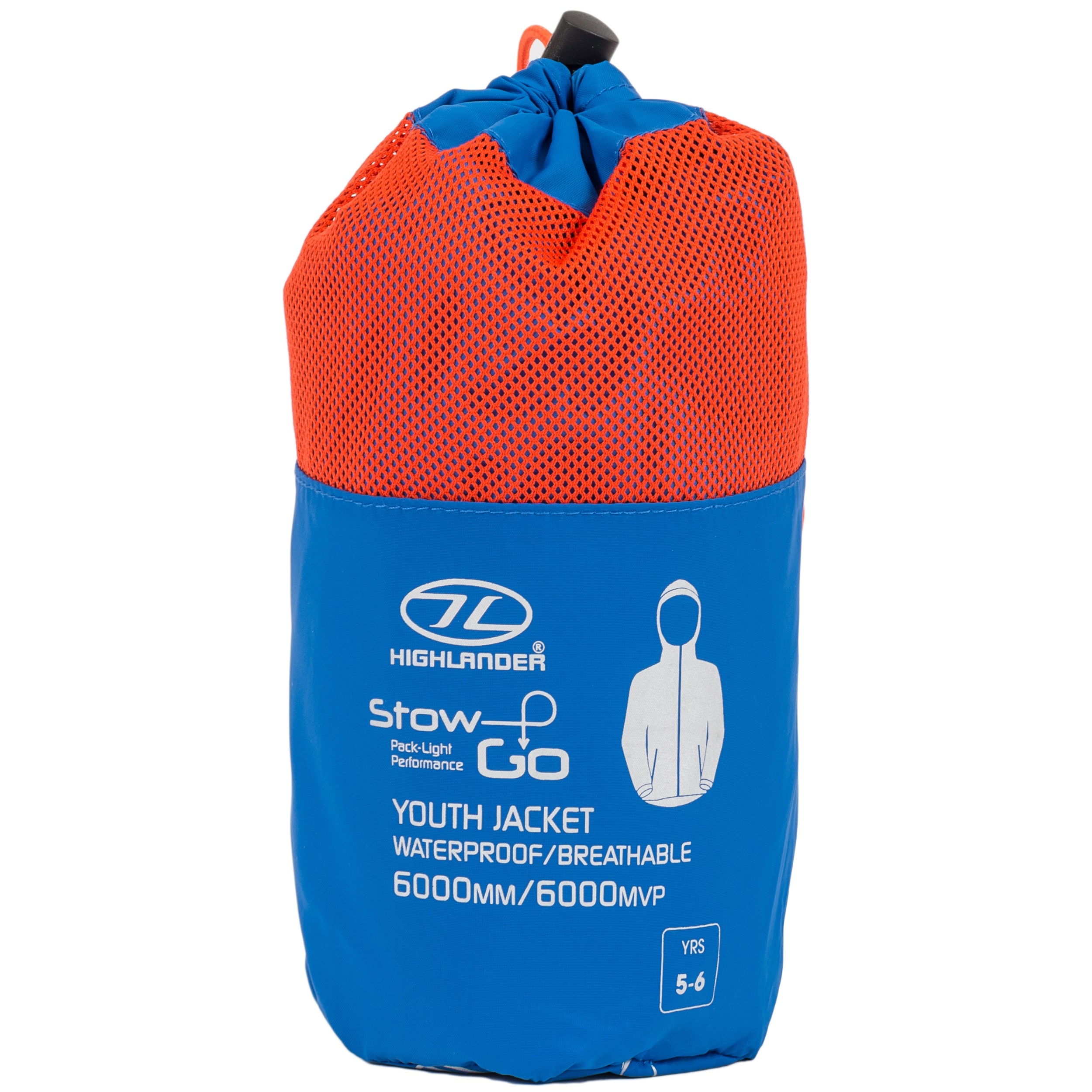 Kurtka dziecięca Highlander Outdoor Stow & Go Waterproof - Blue