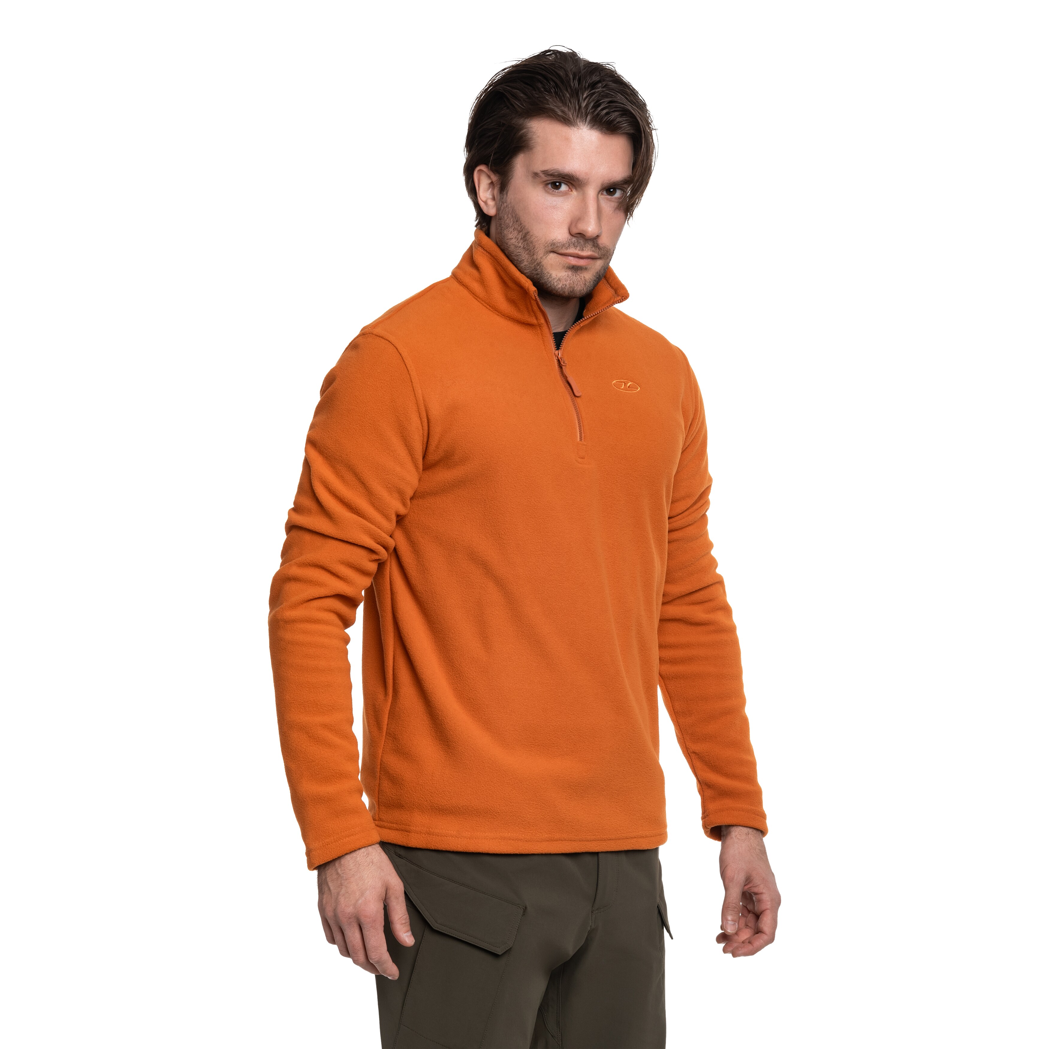 Polar Highlander Outdoor Ember Fleece Top - Pumpkin Orange