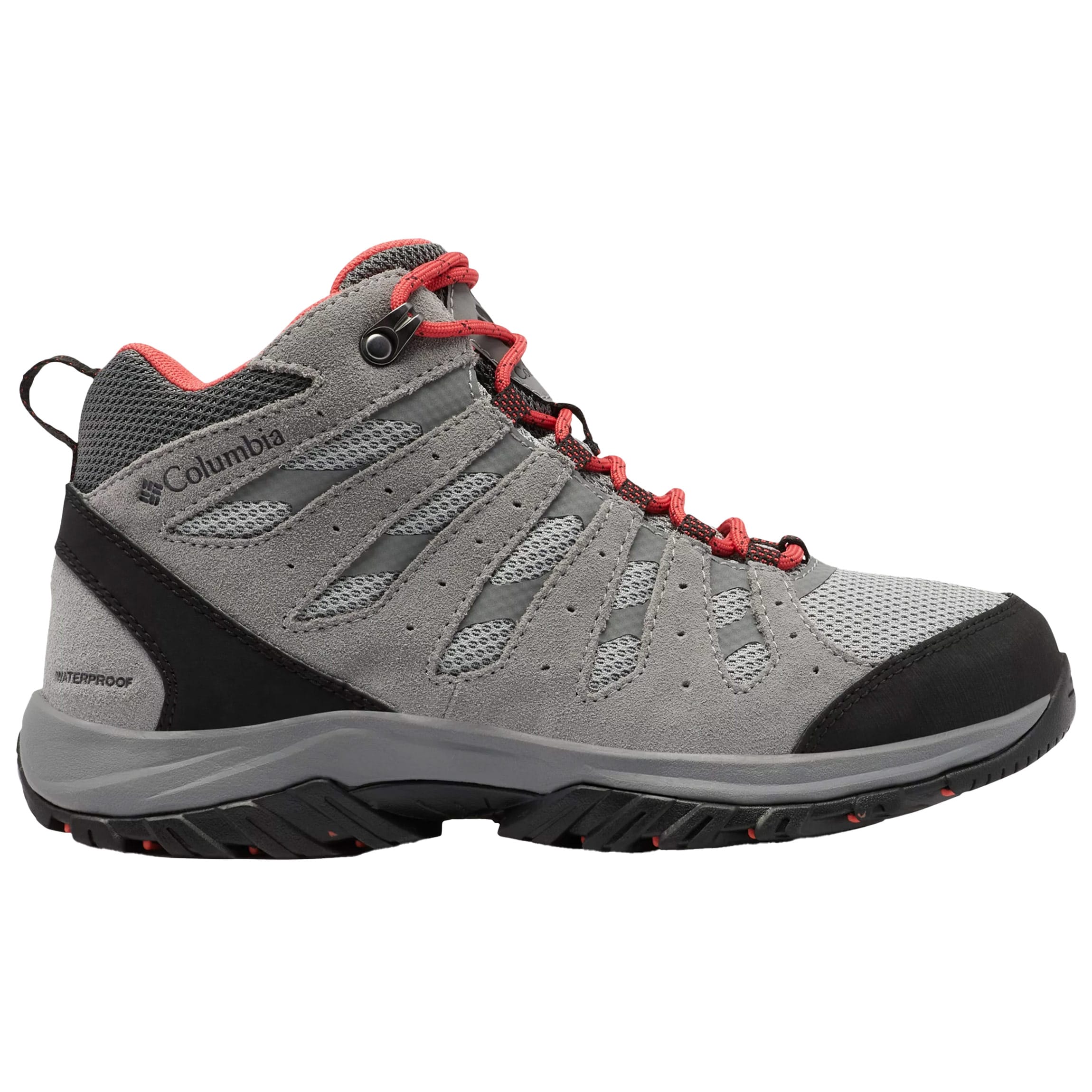 Buty Damskie Columbia Redmond III MID Waterproof - Steam/Red Coral