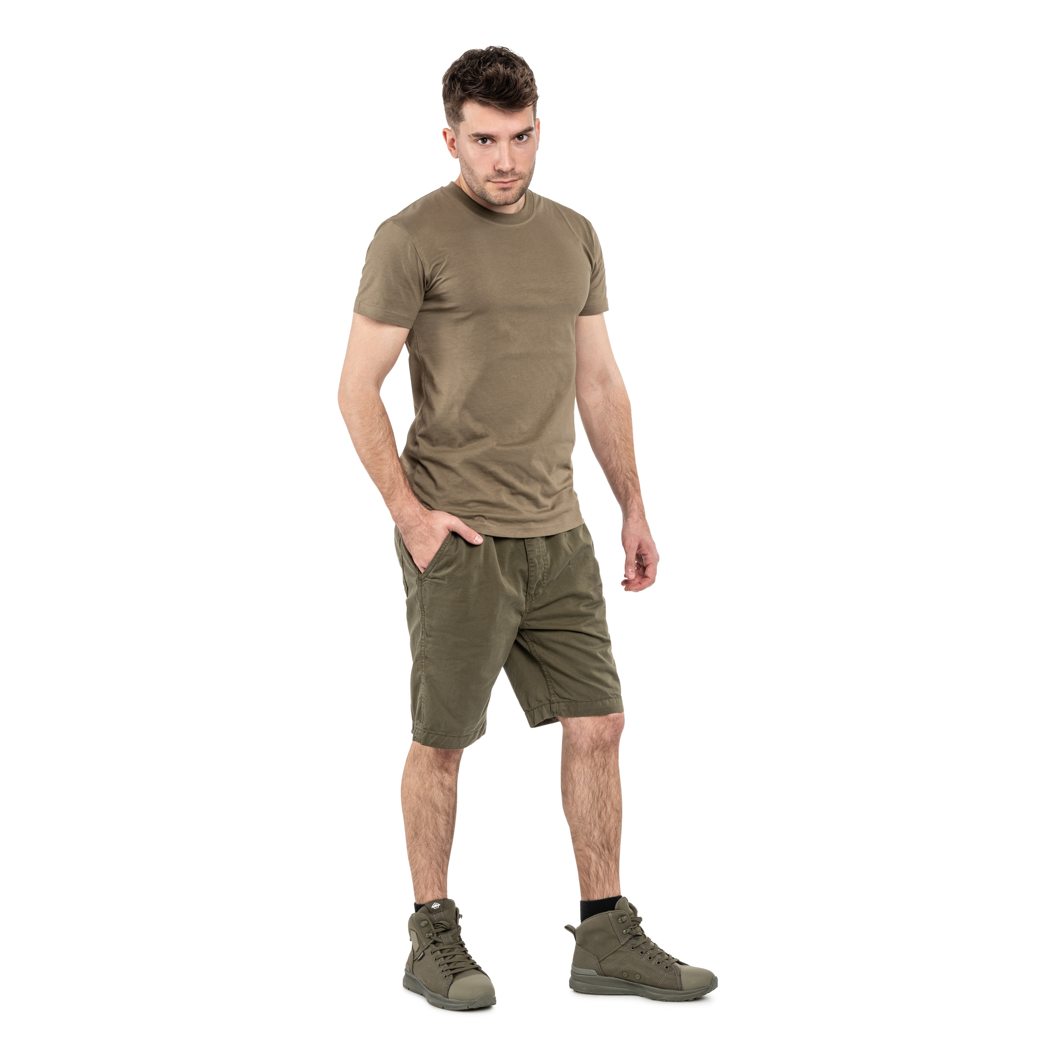Szorty Alpha Industries Basic Cotton Short - Dark Olive