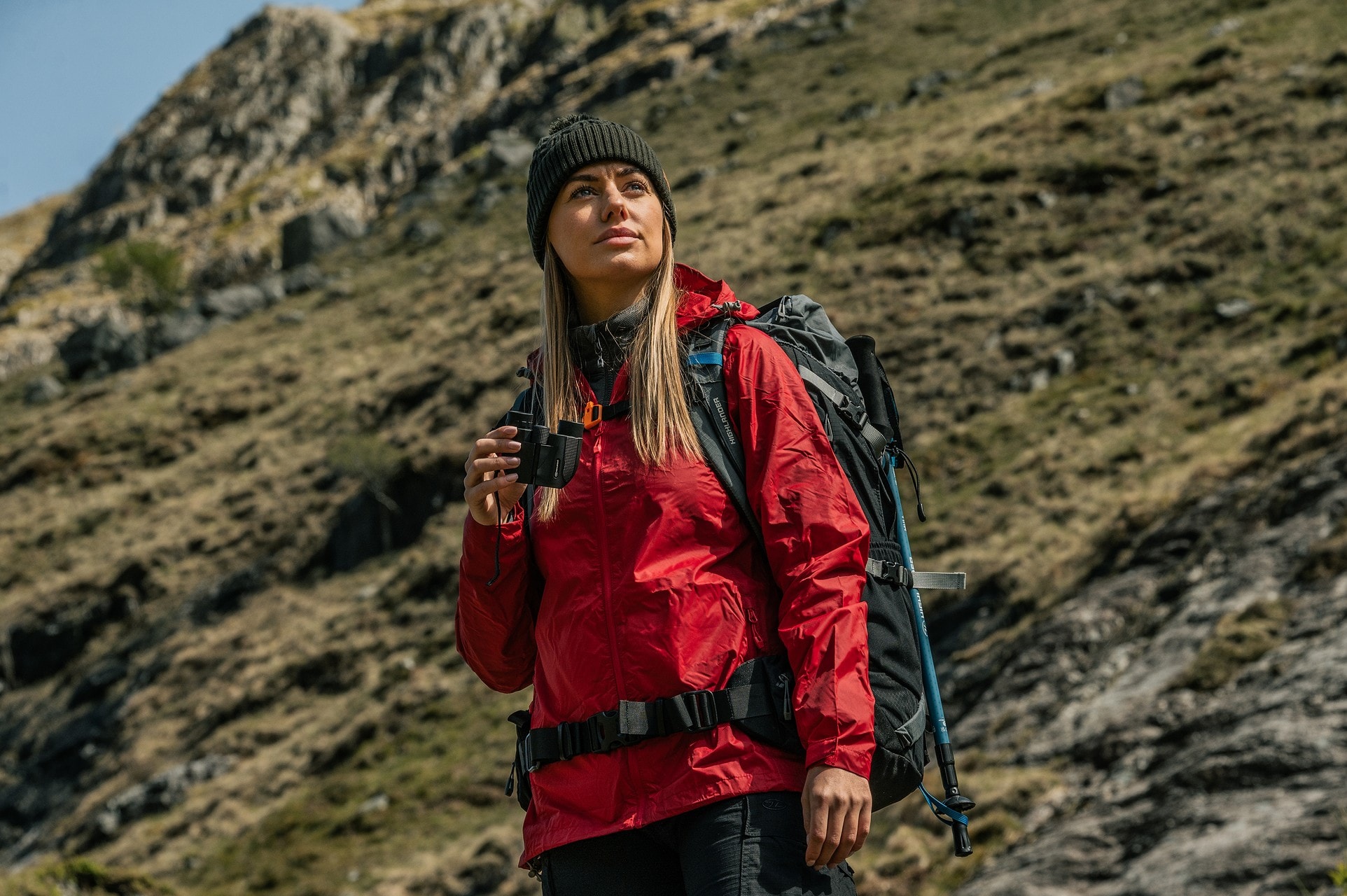 Kurtka damska Highlander Outdoor Stow & Go Pack Away - Red