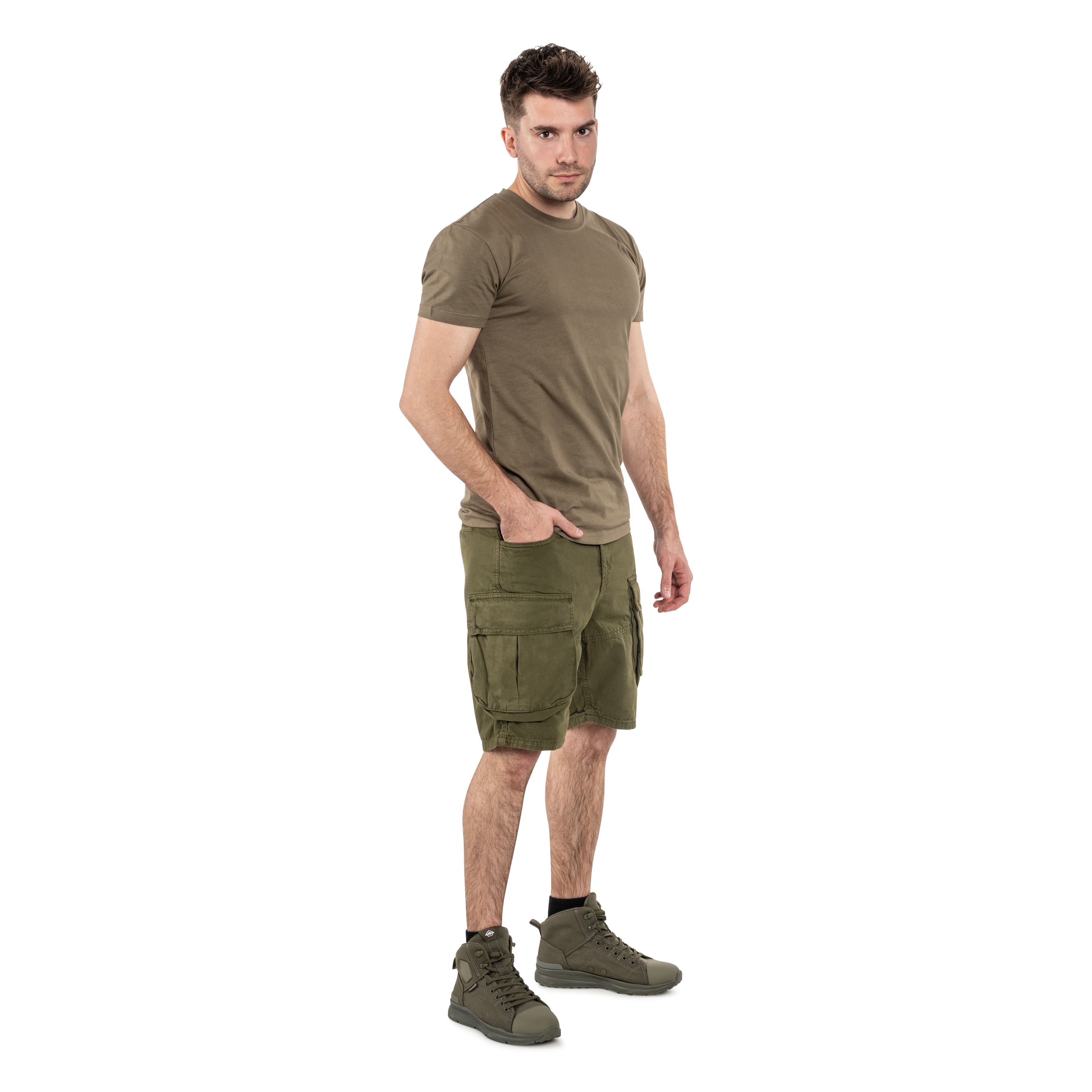 Szorty Alpha Industries Canvas Cargo - Dark Olive