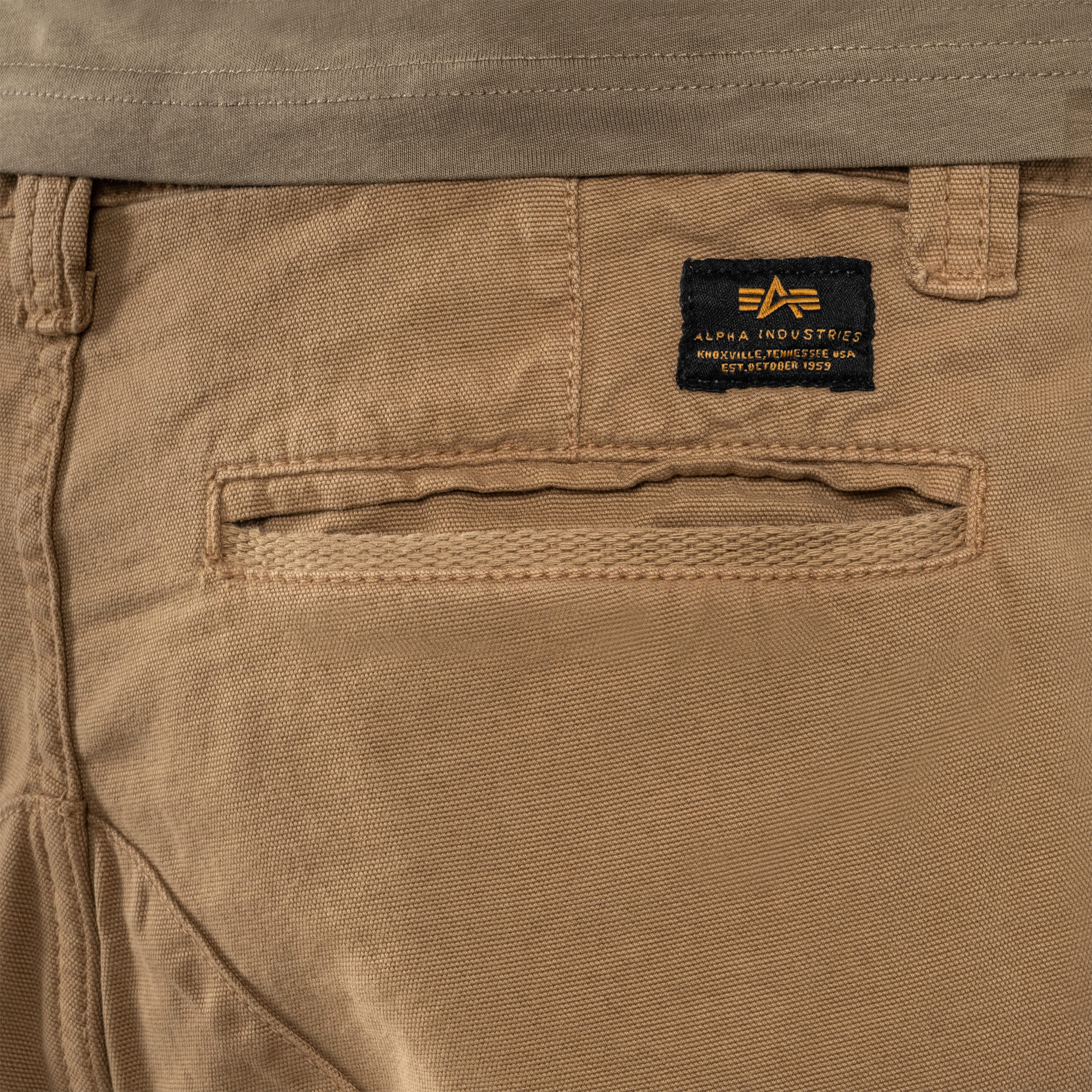 Szorty Alpha Industries Canvas Cargo - Khaki