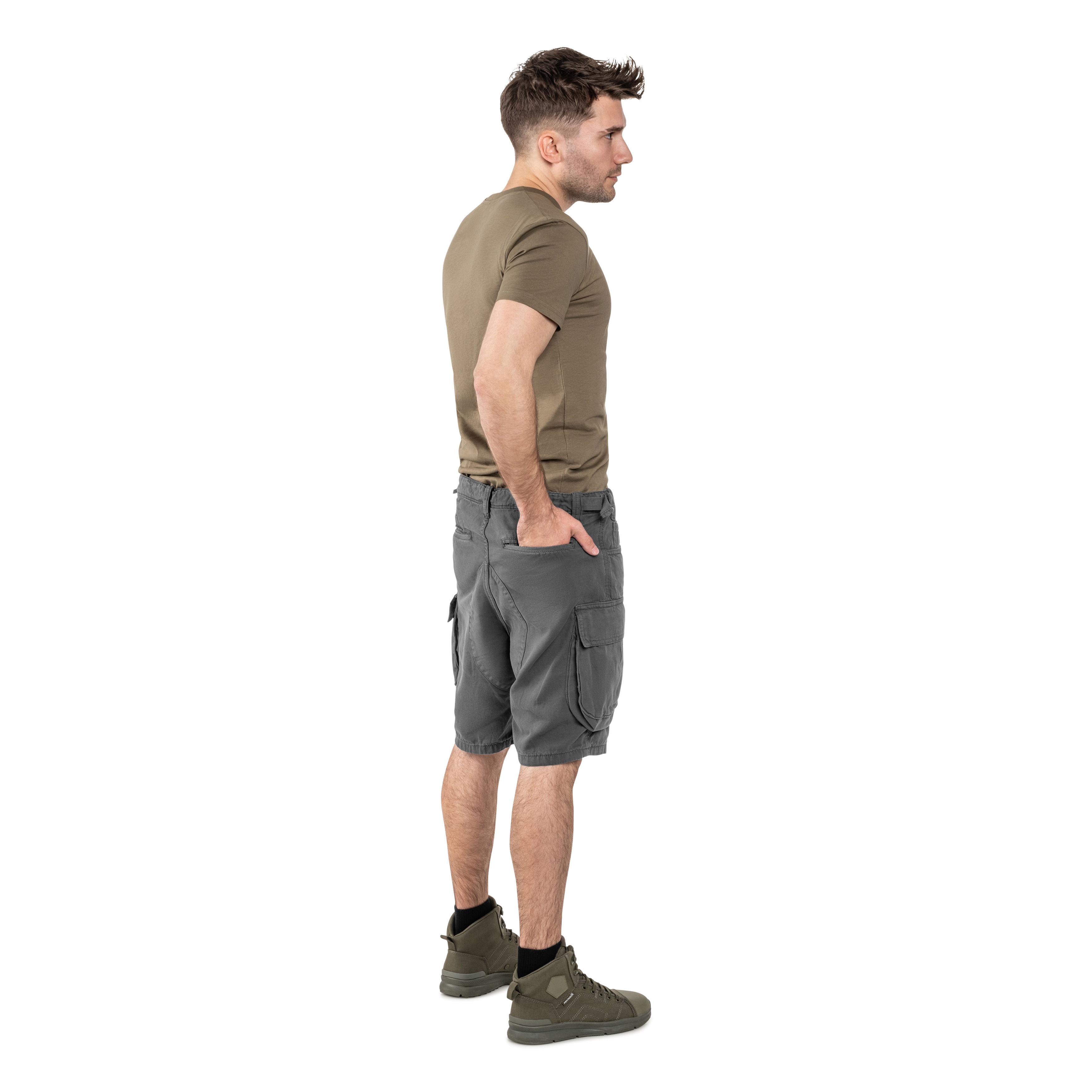 Szorty Alpha Industries Canvas Cargo - Vintage Grey