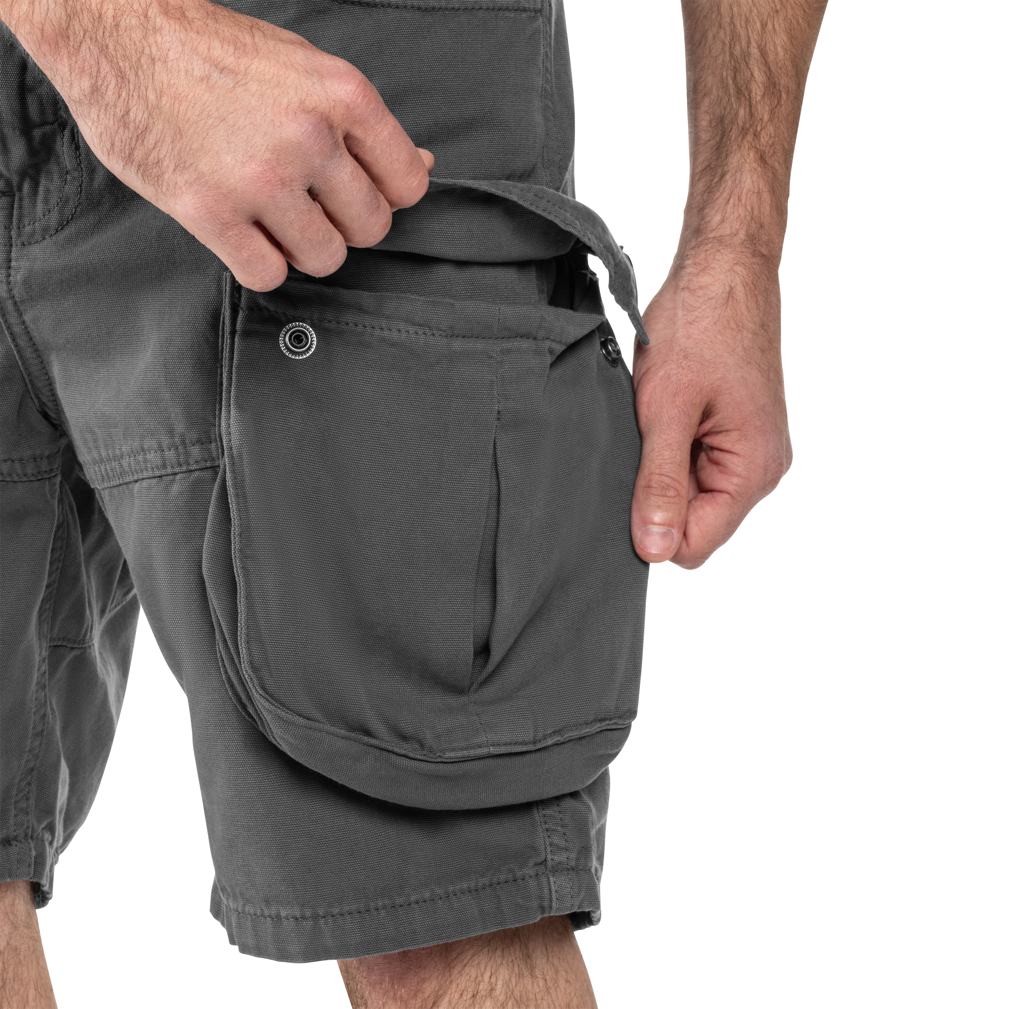 Szorty Alpha Industries Canvas Cargo - Vintage Grey