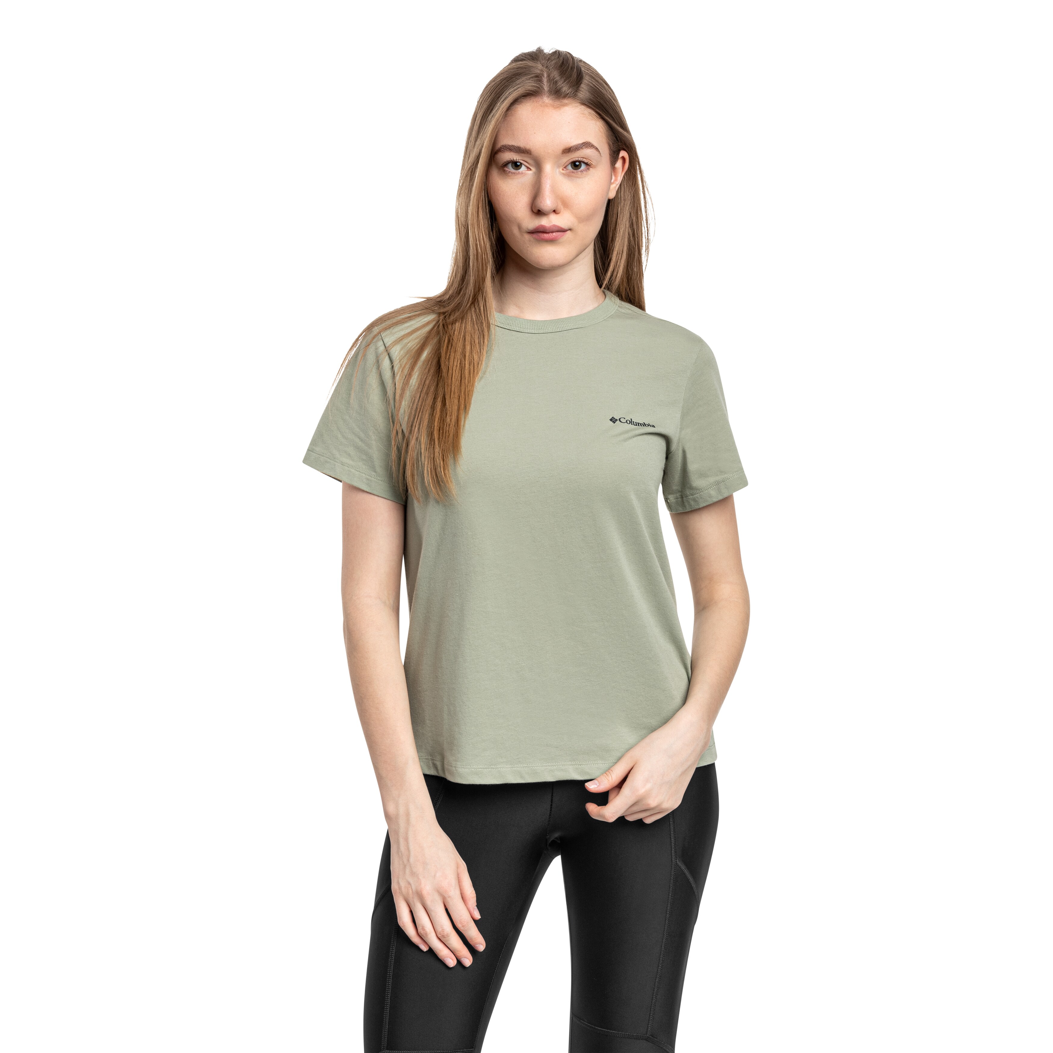 Koszulka T-shirt damska Columbia Sun Trek Short Sleeve II - Safari