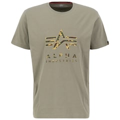 Koszulka Alpha Industries Camo Puff Print - Olive