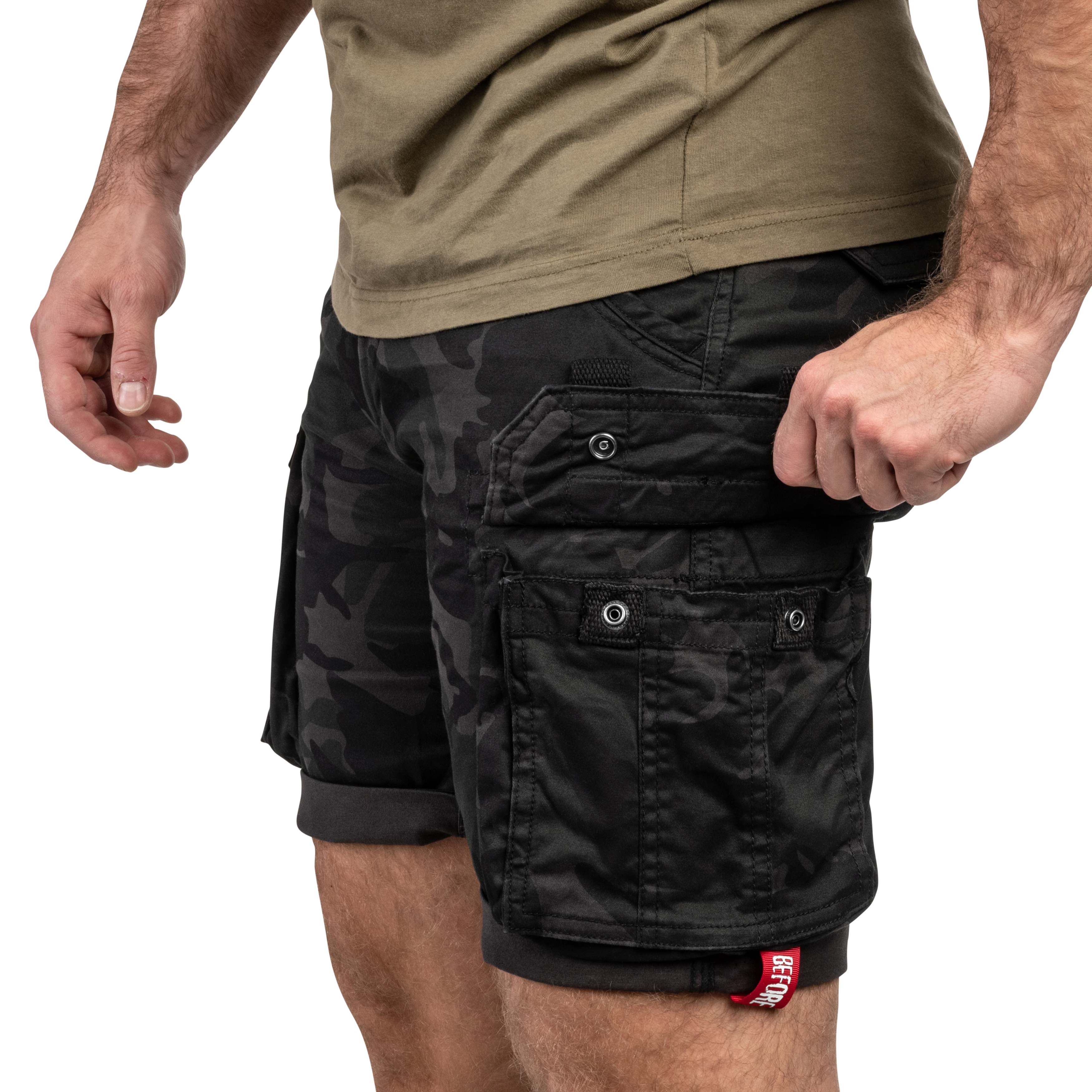 Шорти Alpha Industries Crew Short - Black Camo
