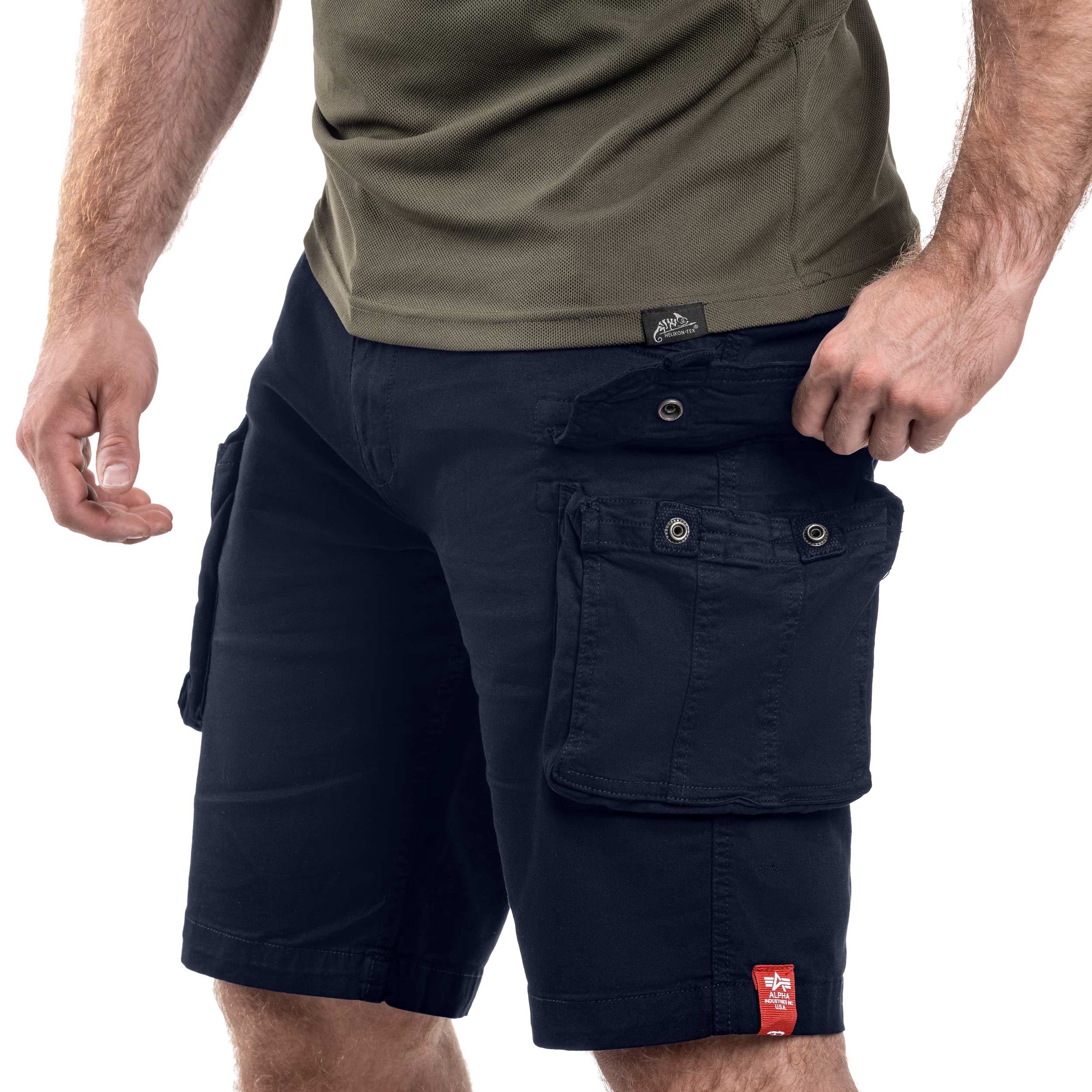 Szorty Alpha Industries Crew Short - Replica Blue