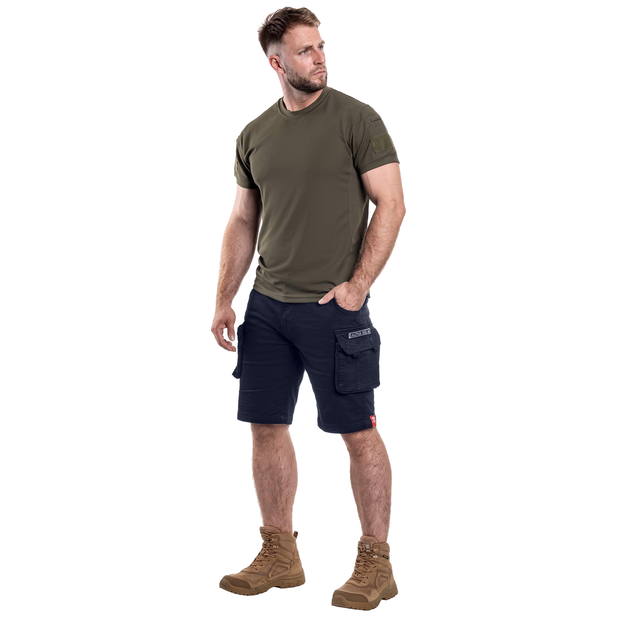 Szorty Alpha Industries Crew Short - Replica Blue