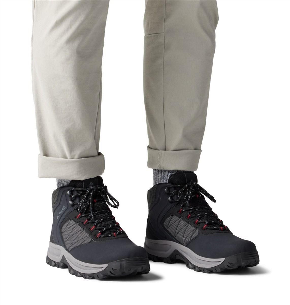 Buty Columbia Transverse Hike Waterproof - Black/Mountain Red