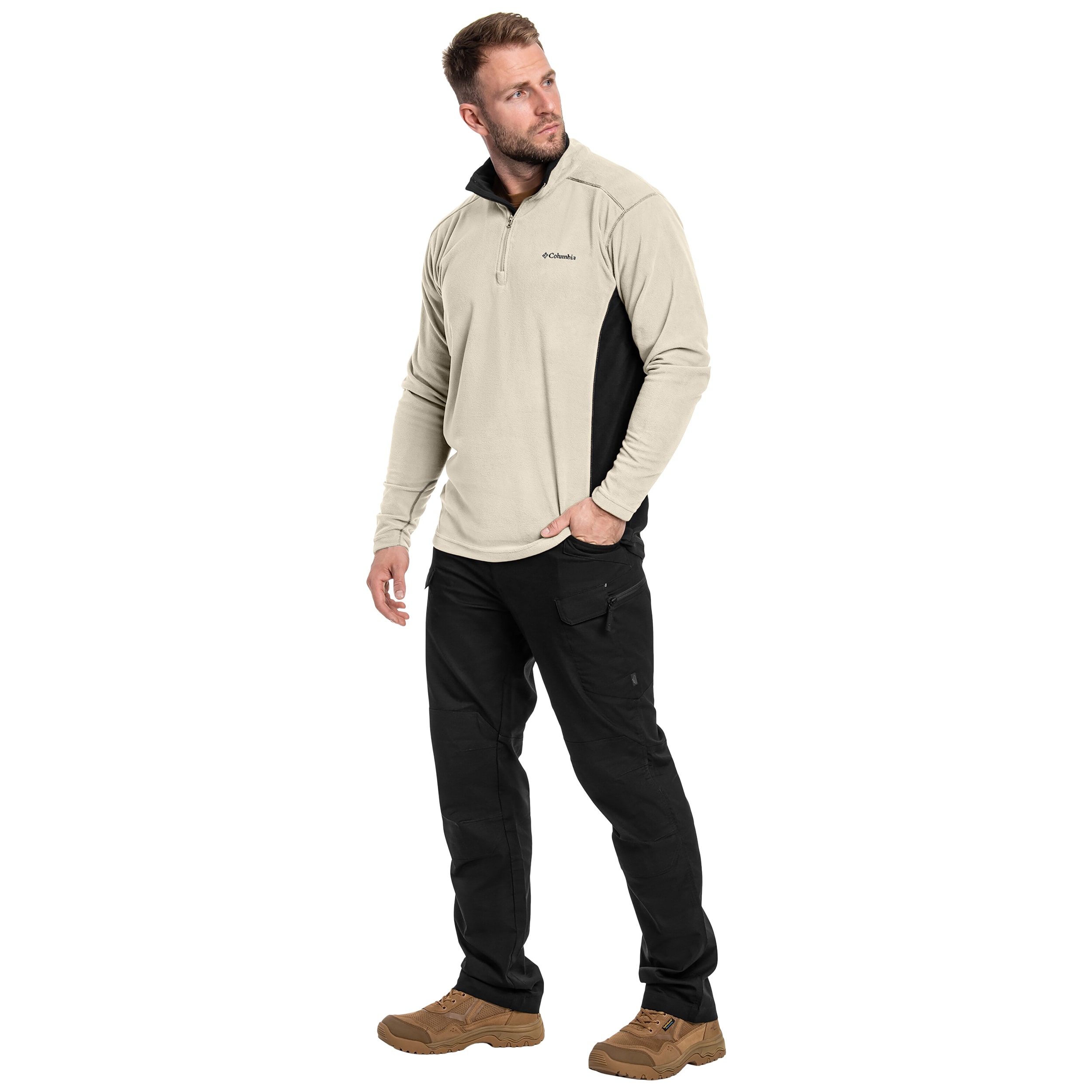 Polar Columbia Klamath Range II Half Zip - Ancient Fossil