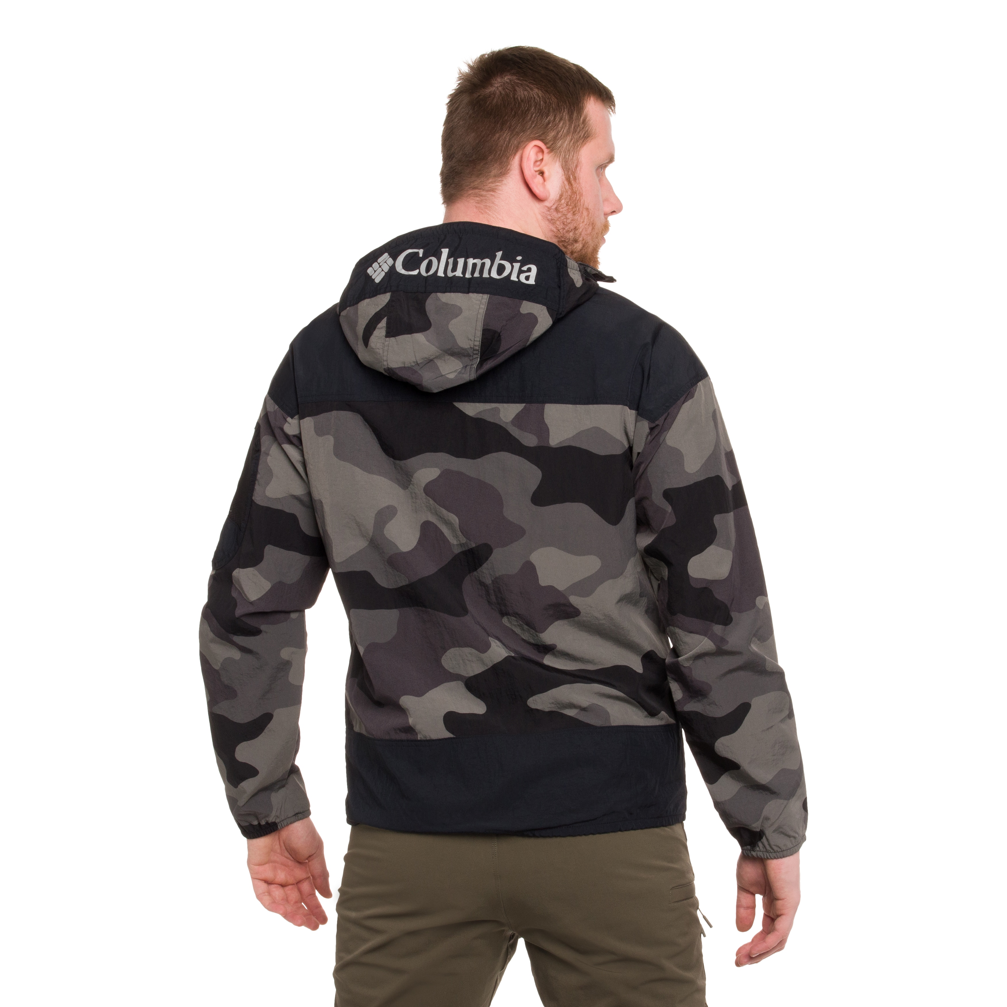 Kurtka Columbia Challenger II Printed Windbreaker - Black Mod Camo/Black
