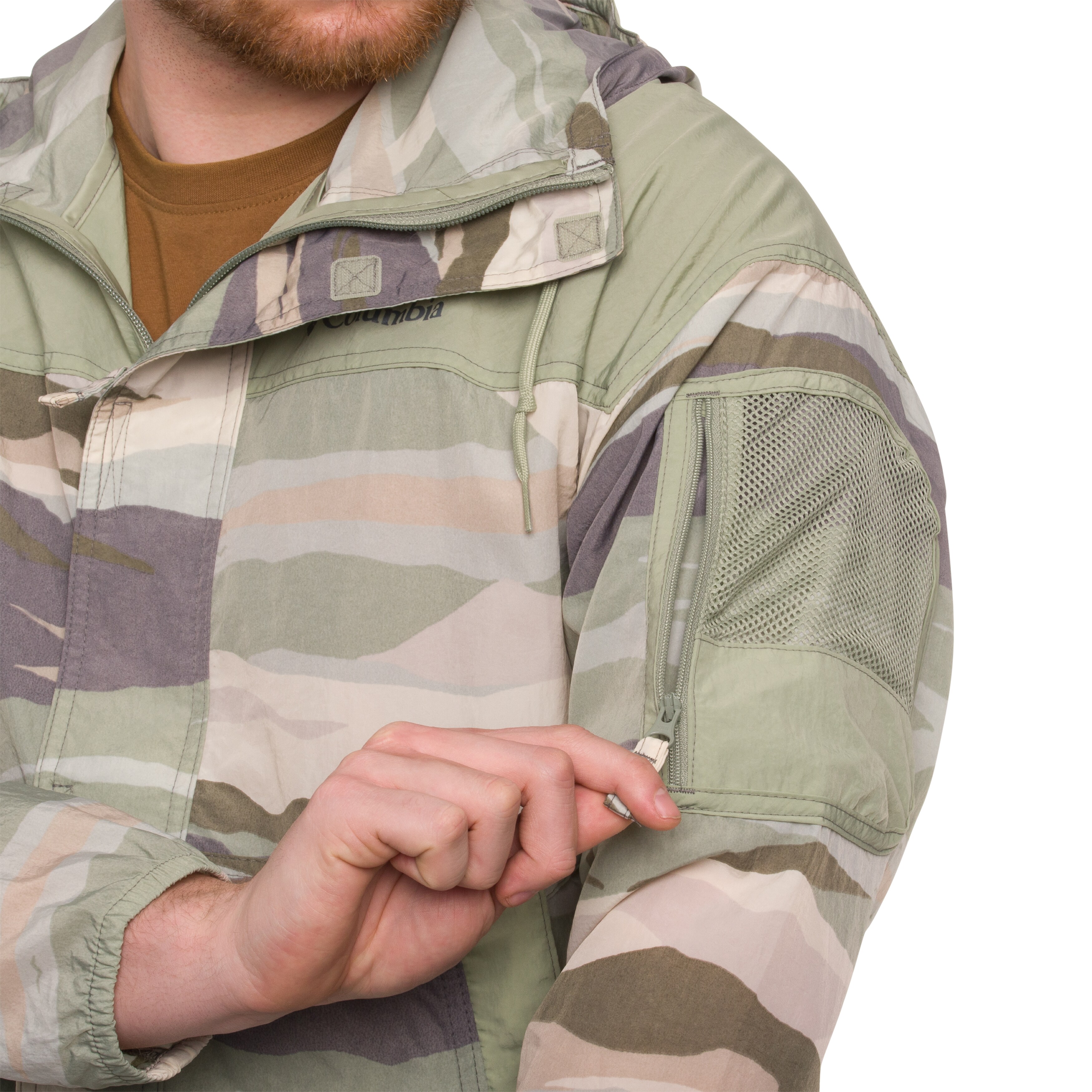 Куртка Columbia Challenger II Printed Windbreaker - Safari Roque Valley/Safari