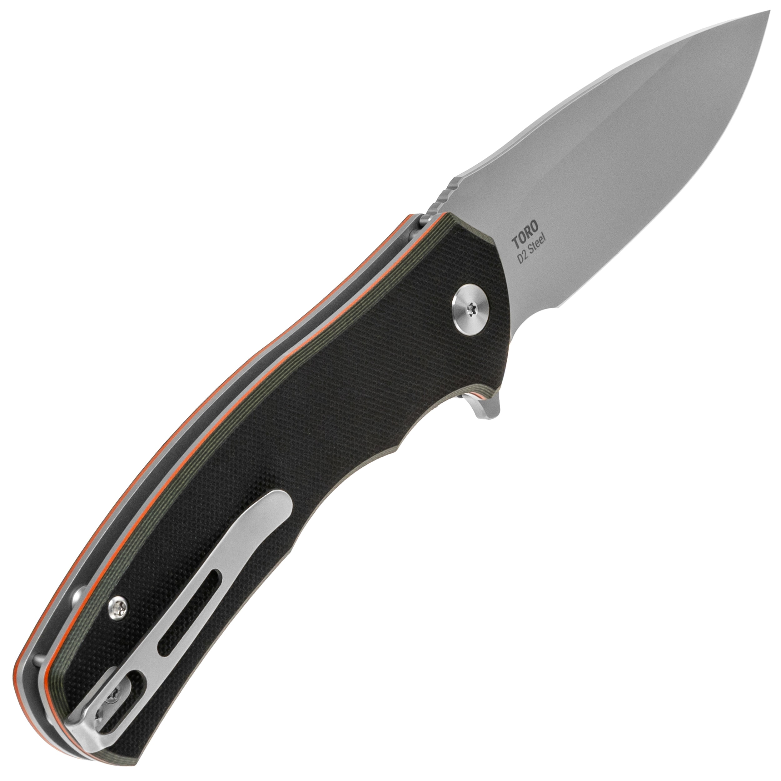 Nóż składany Badger Outdoor D2 Toro - Black