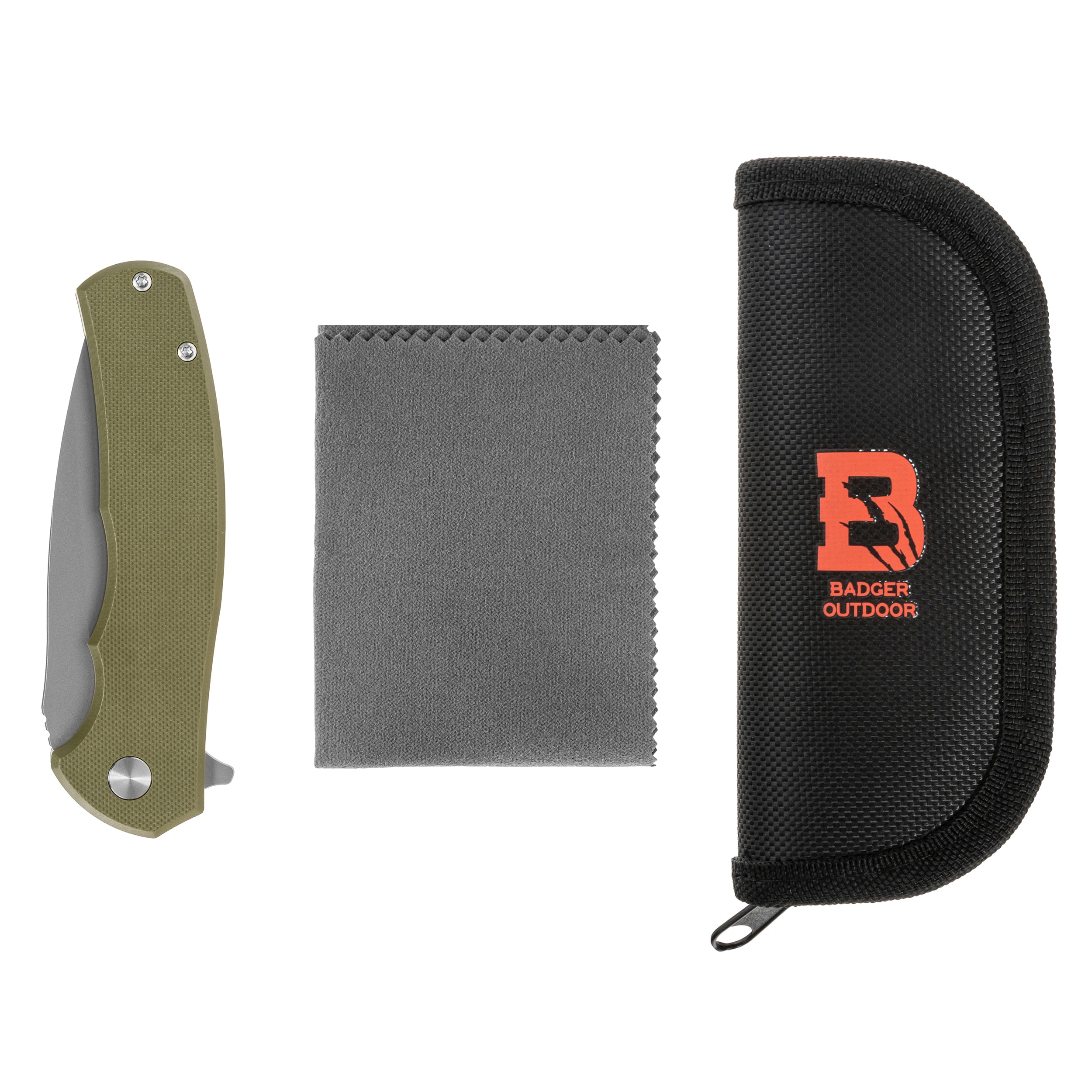 Badger Outdoor D2 Toro Folding Knife - Green