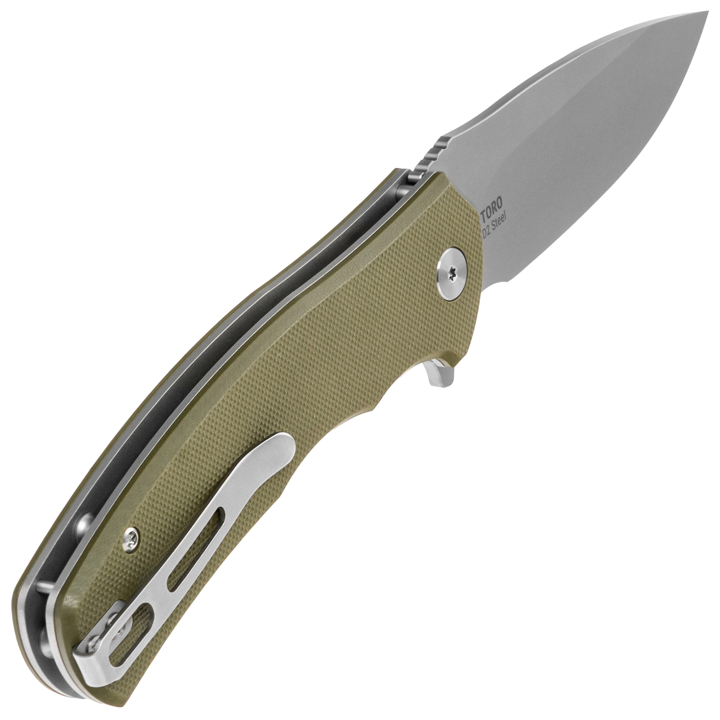 Badger Outdoor D2 Toro Folding Knife - Green