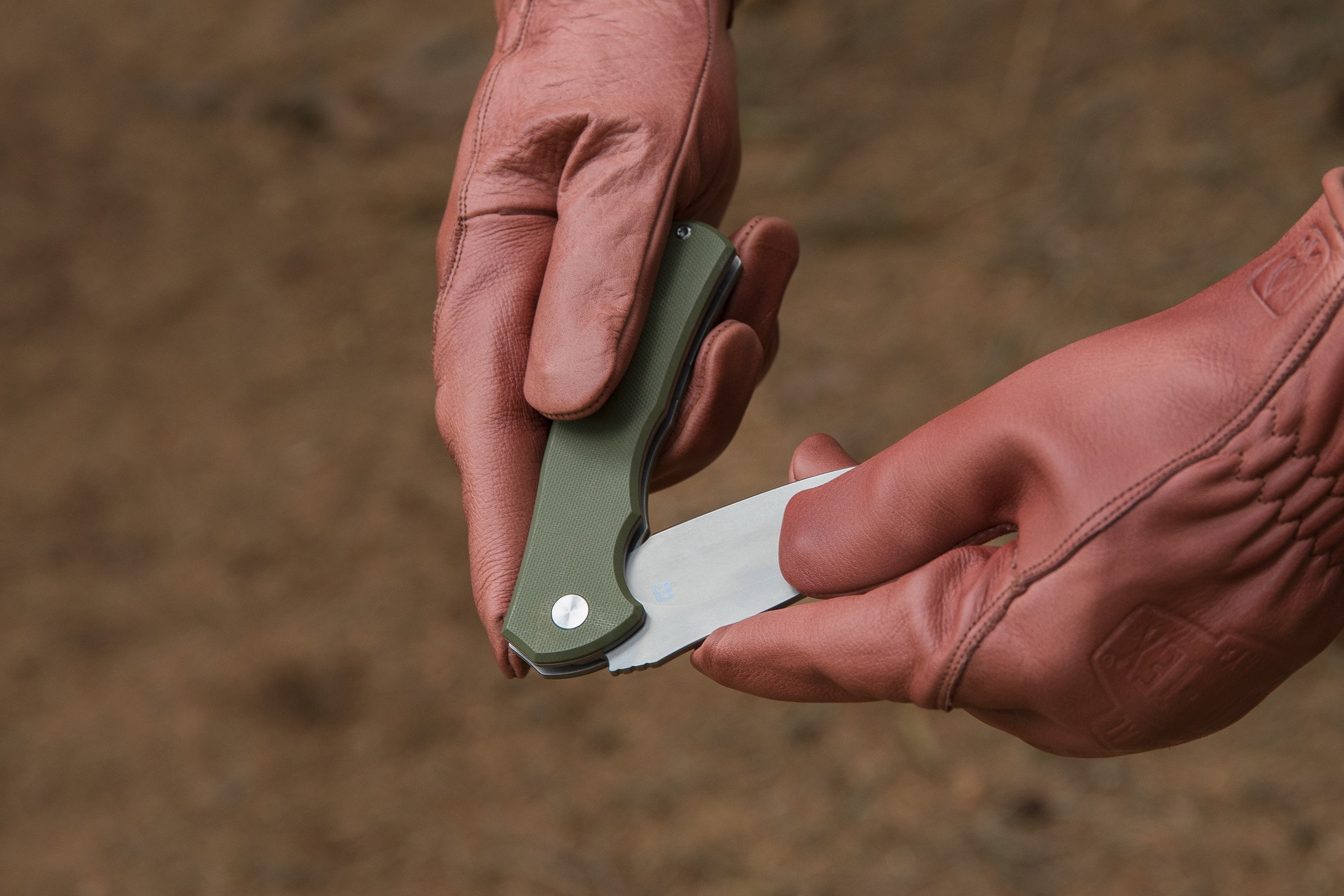 Nóż składany Badger Outdoor D2 Toro - Green