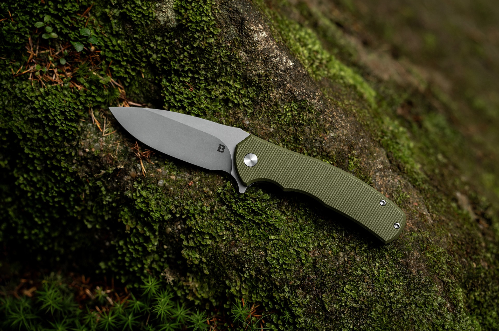 Nóż składany Badger Outdoor D2 Toro - Green