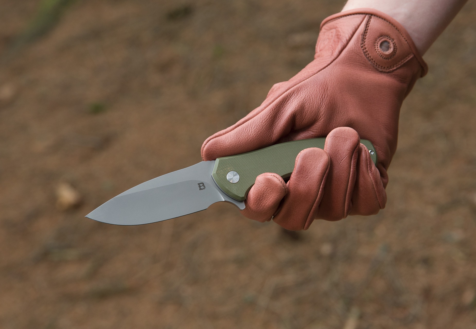 Nóż składany Badger Outdoor D2 Toro - Green