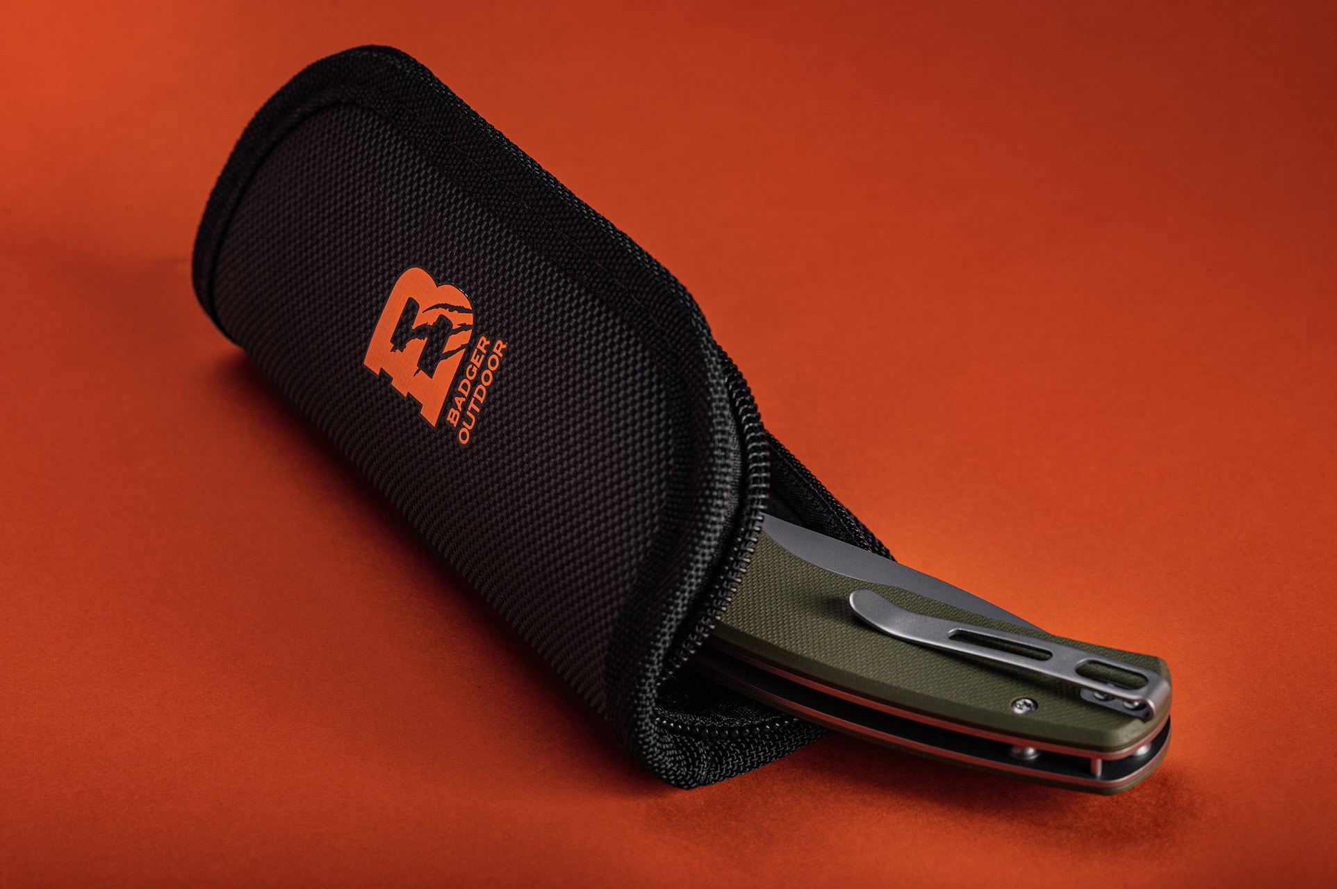 Nóż składany Badger Outdoor D2 Toro - Green