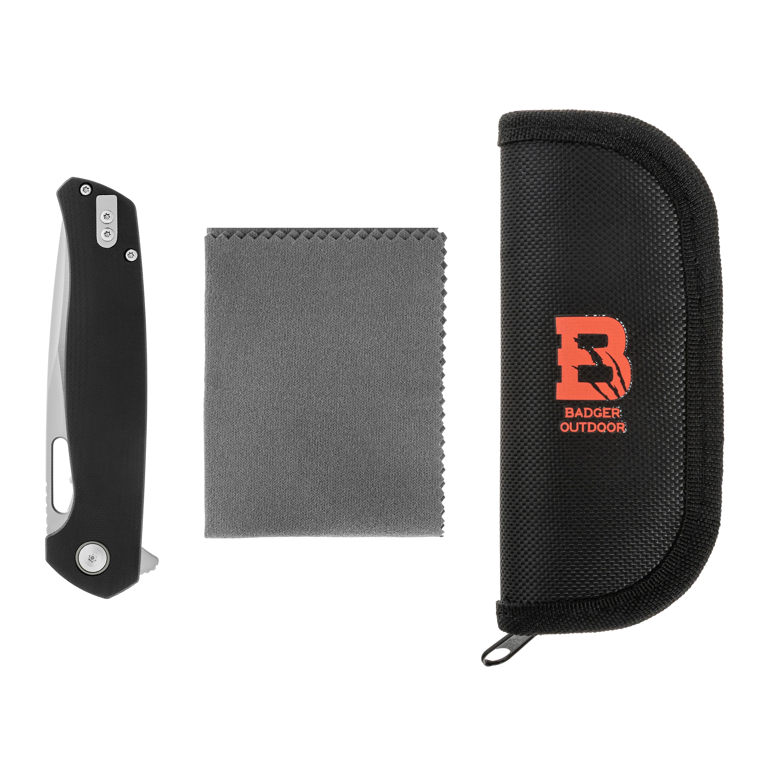 Badger Outdoor D2 Orix Folding Knife - Black