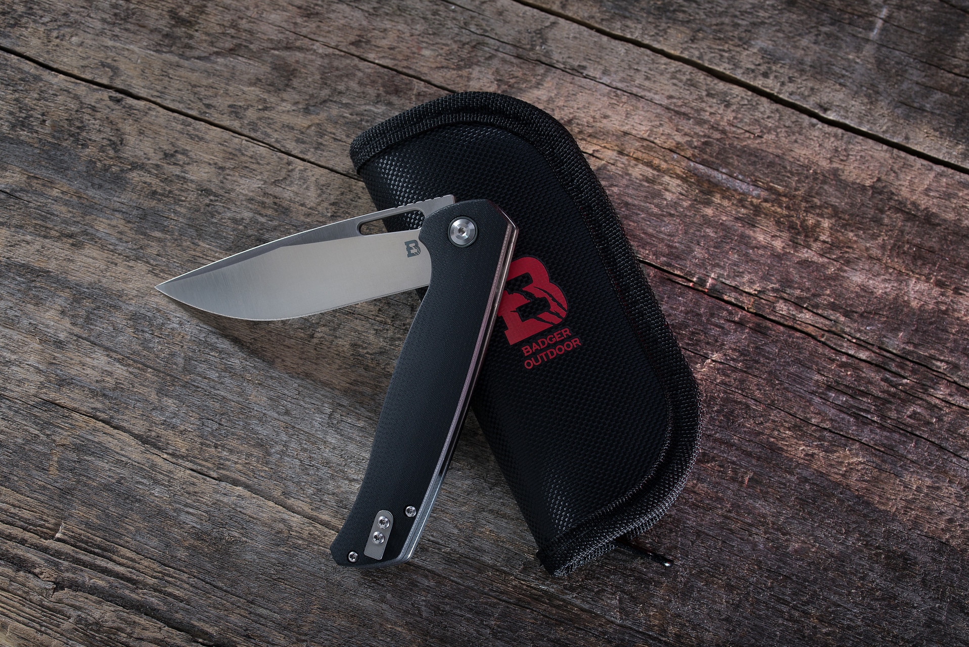 Nóż składany Badger Outdoor D2 Orix - Black