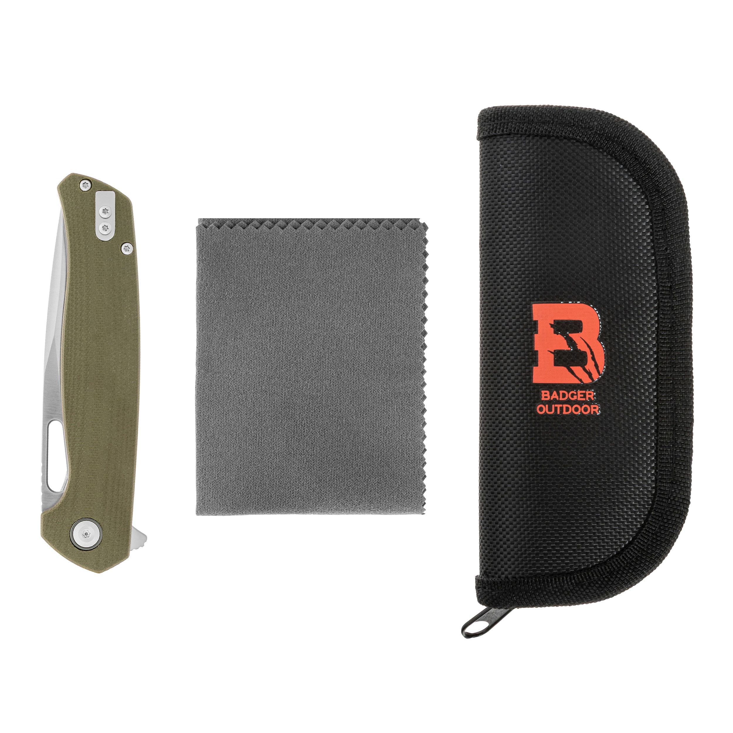Nóż składany Badger Outdoor Orix - Green