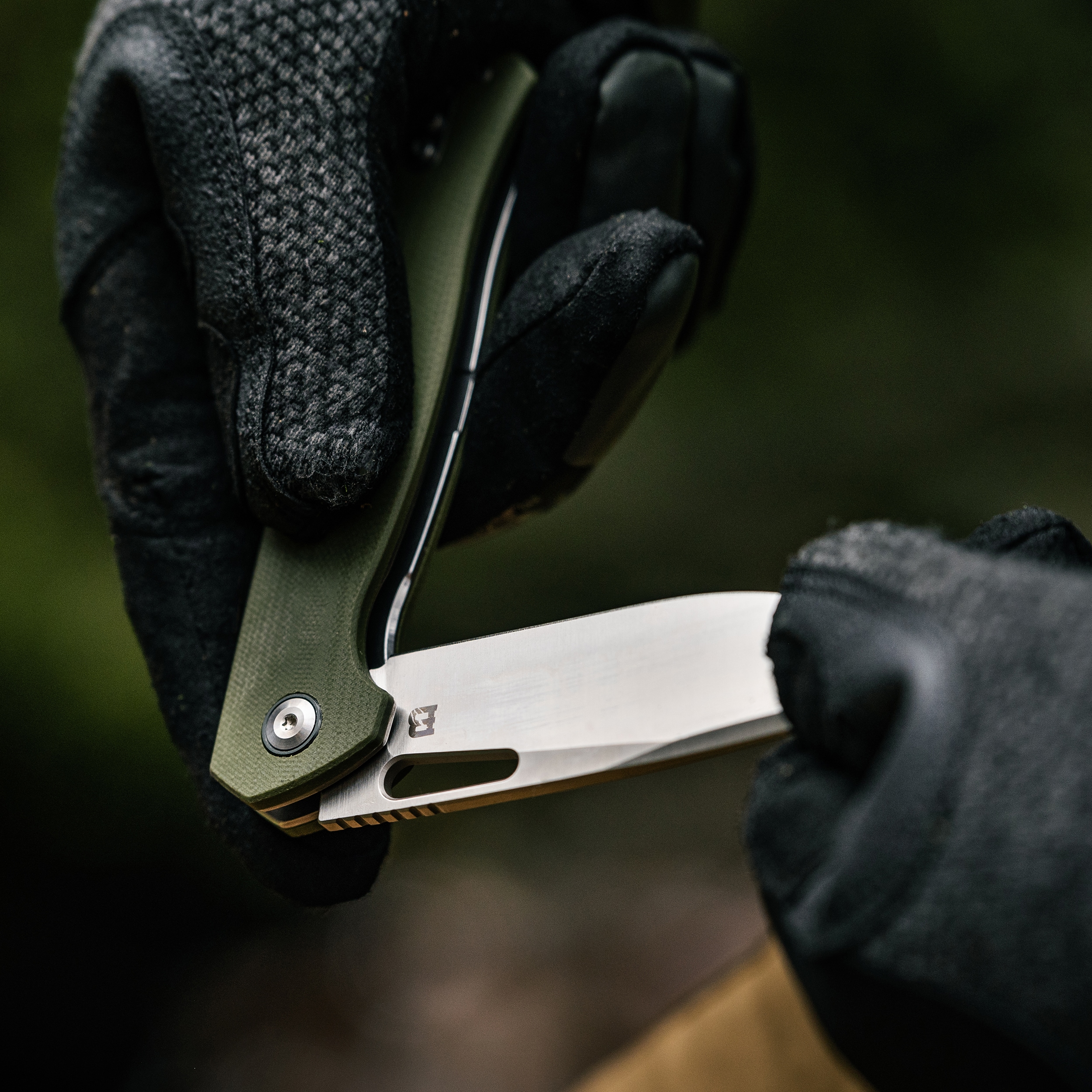 Складаний ніж Badger Outdoor D2 Orix - Green