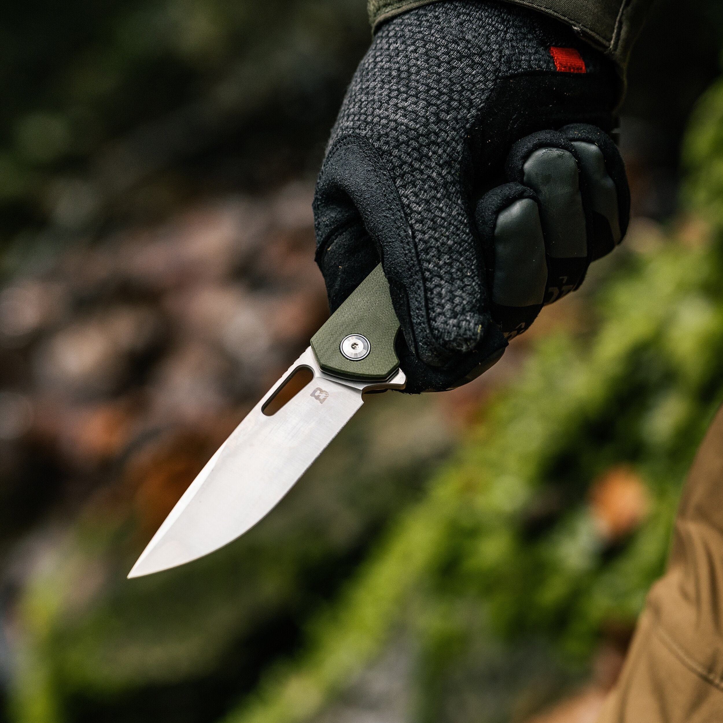 Nóż składany Badger Outdoor D2 Orix - Green