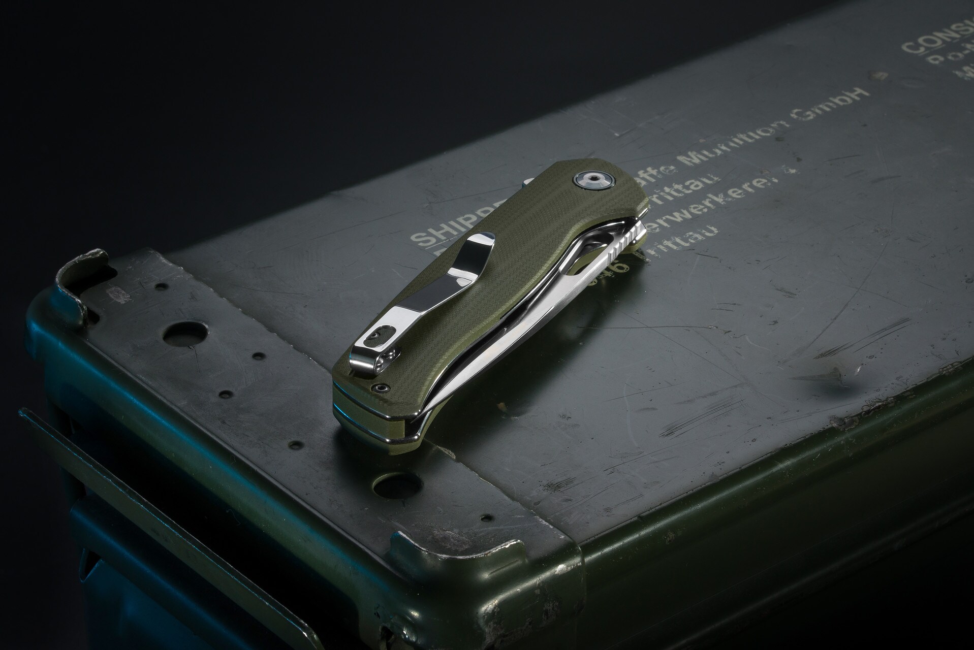 Nóż składany Badger Outdoor Orix - Green