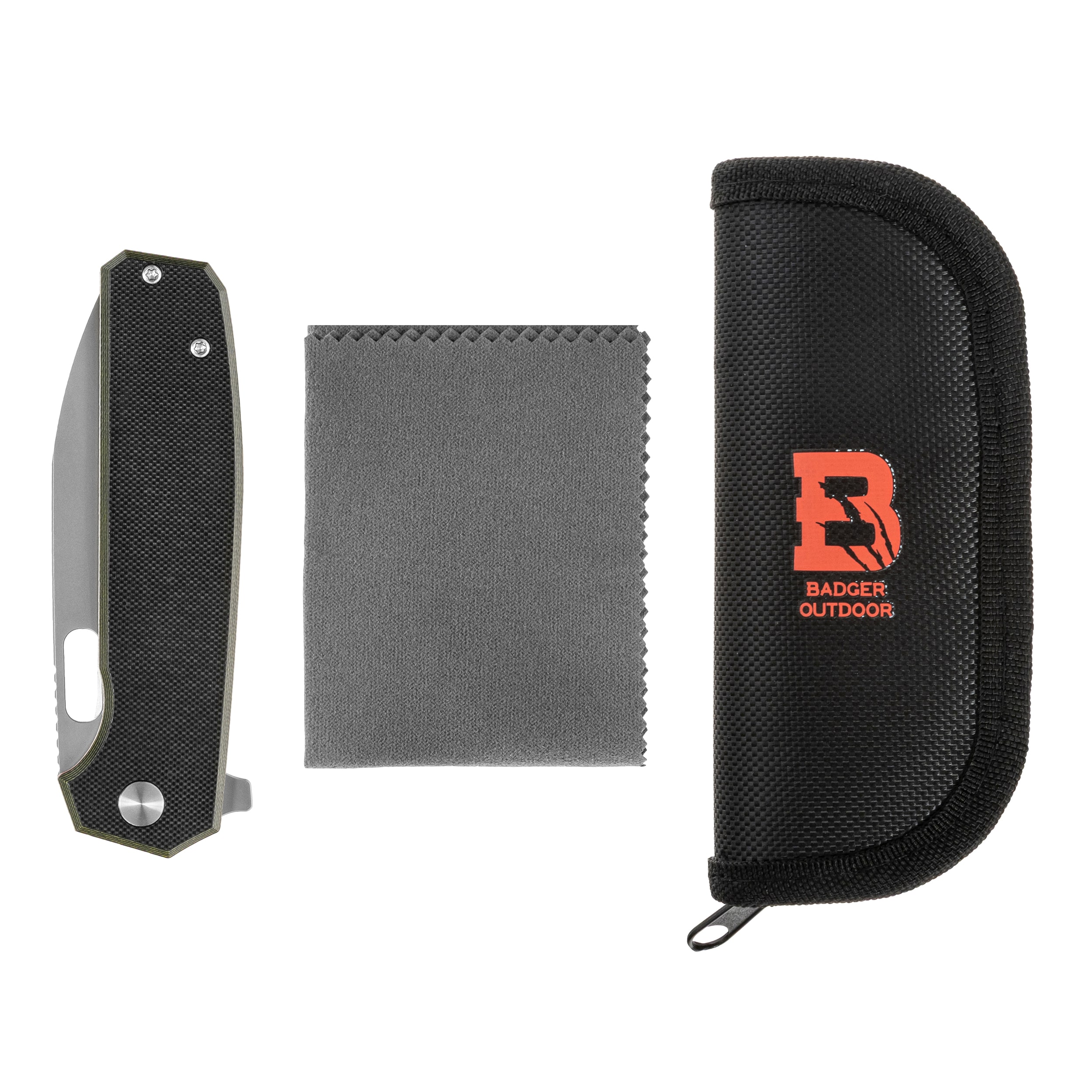 Nóż składany Badger Outdoor D2 Lobo - Black