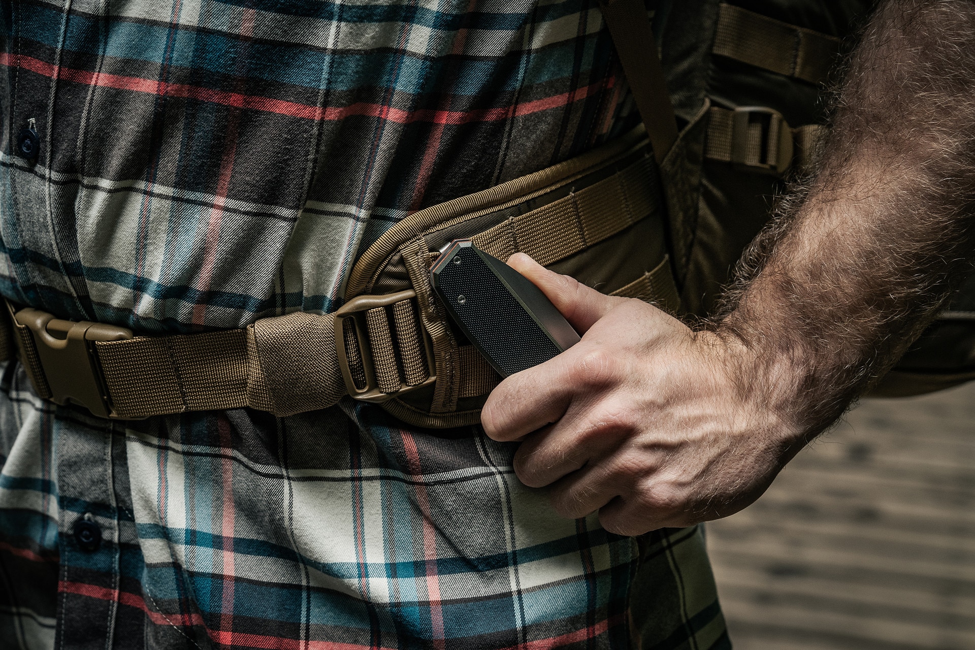 Nóż składany Badger Outdoor D2 Lobo - Black