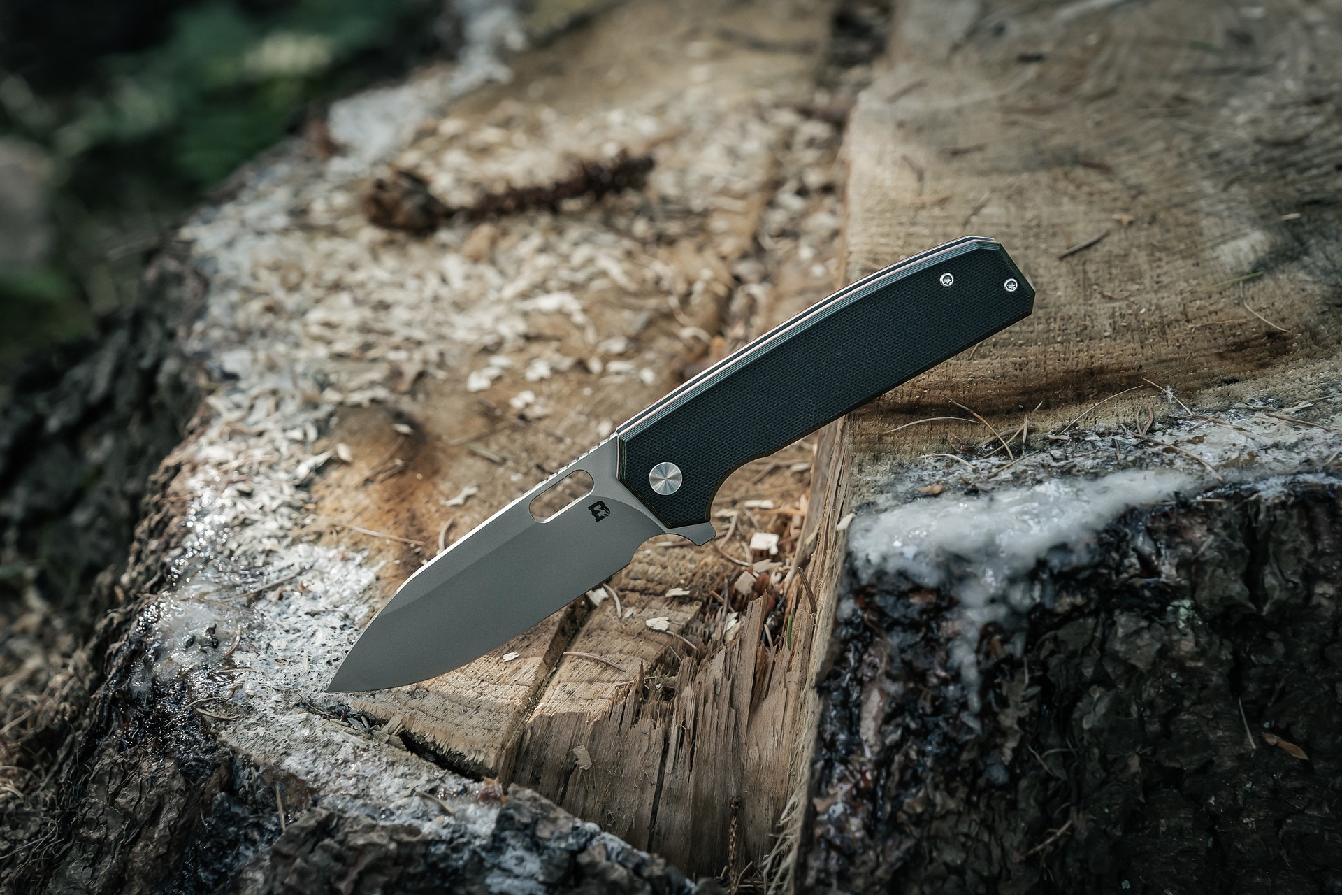 Nóż składany Badger Outdoor D2 Lobo - Black