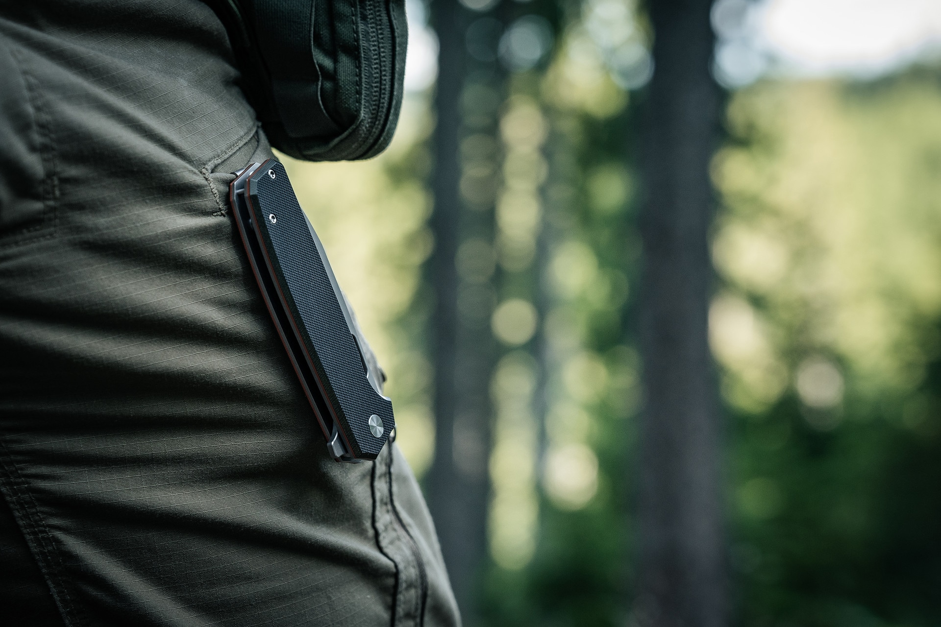 Nóż składany Badger Outdoor D2 Lobo - Black
