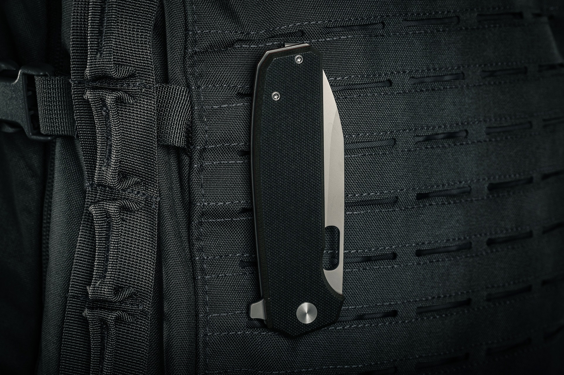 Nóż składany Badger Outdoor D2 Lobo - Black
