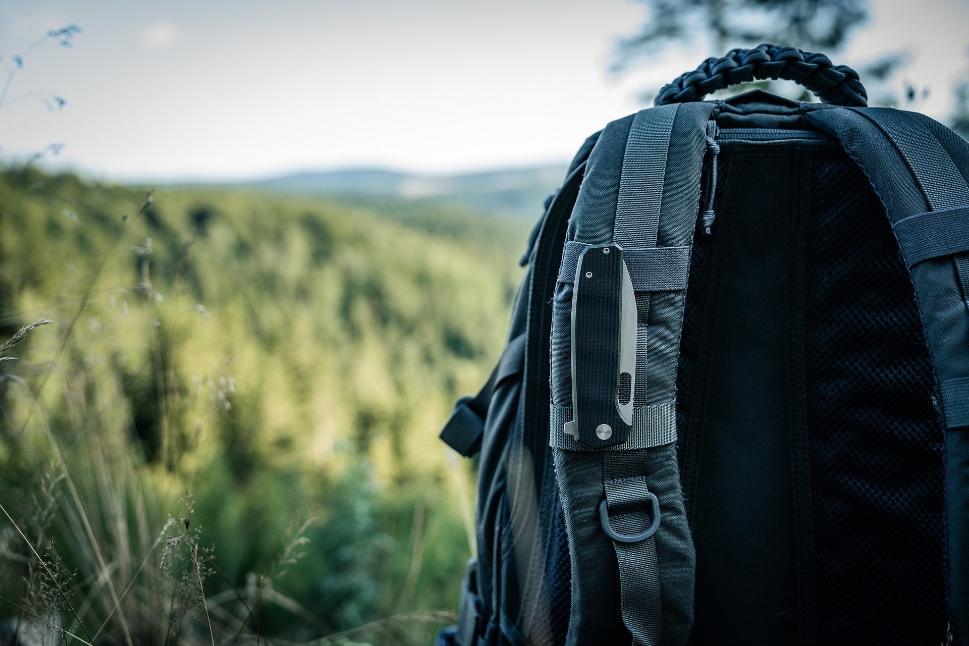 Nóż składany Badger Outdoor D2 Lobo - Black