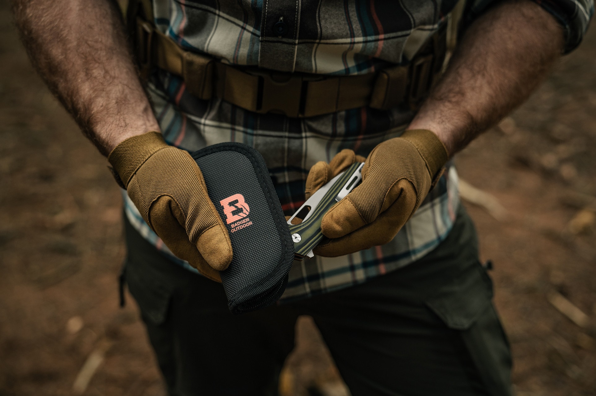 Складаний ніж Badger Outdoor D2 Gecko