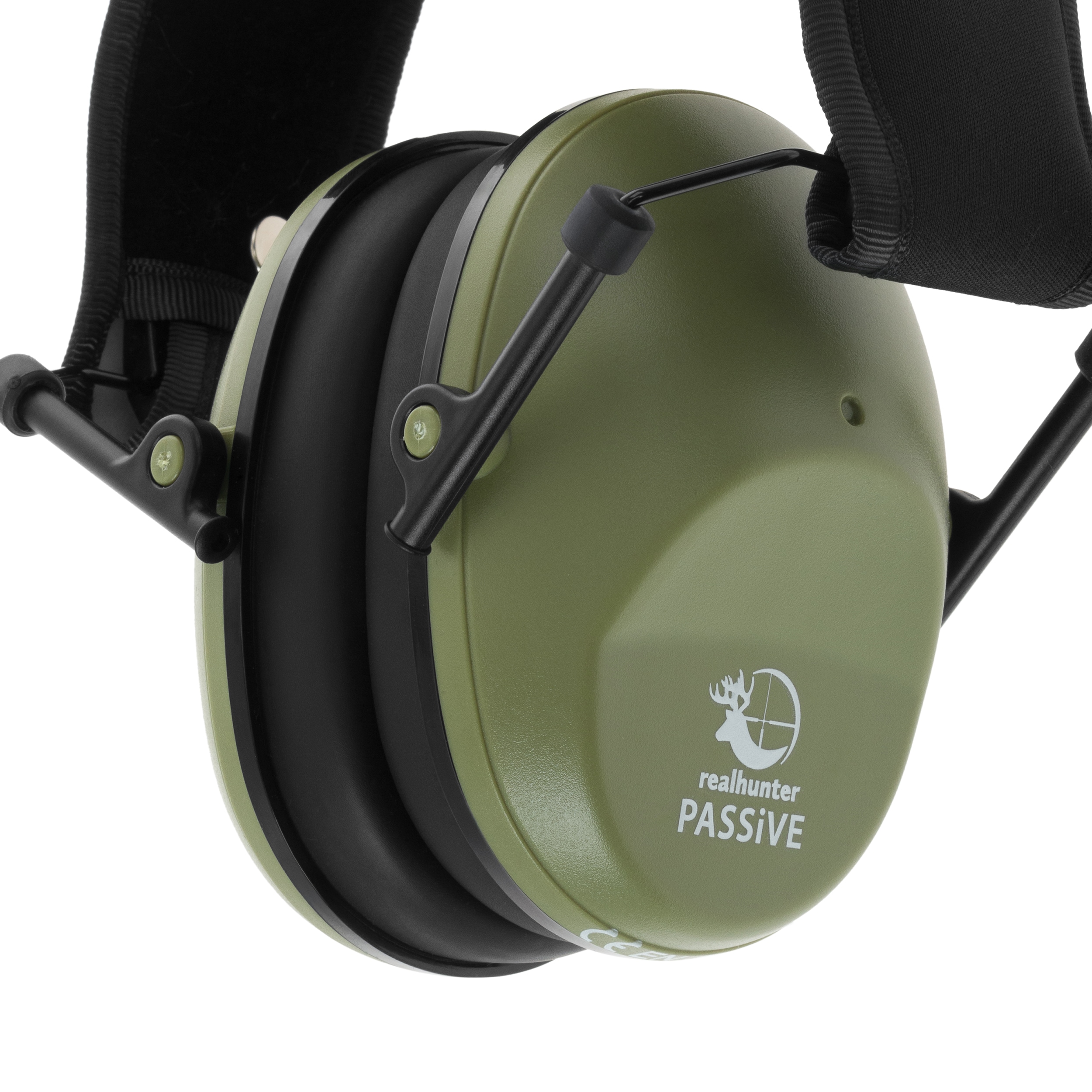 Ochronniki słuchu pasywne RealHunter Passive - Olive