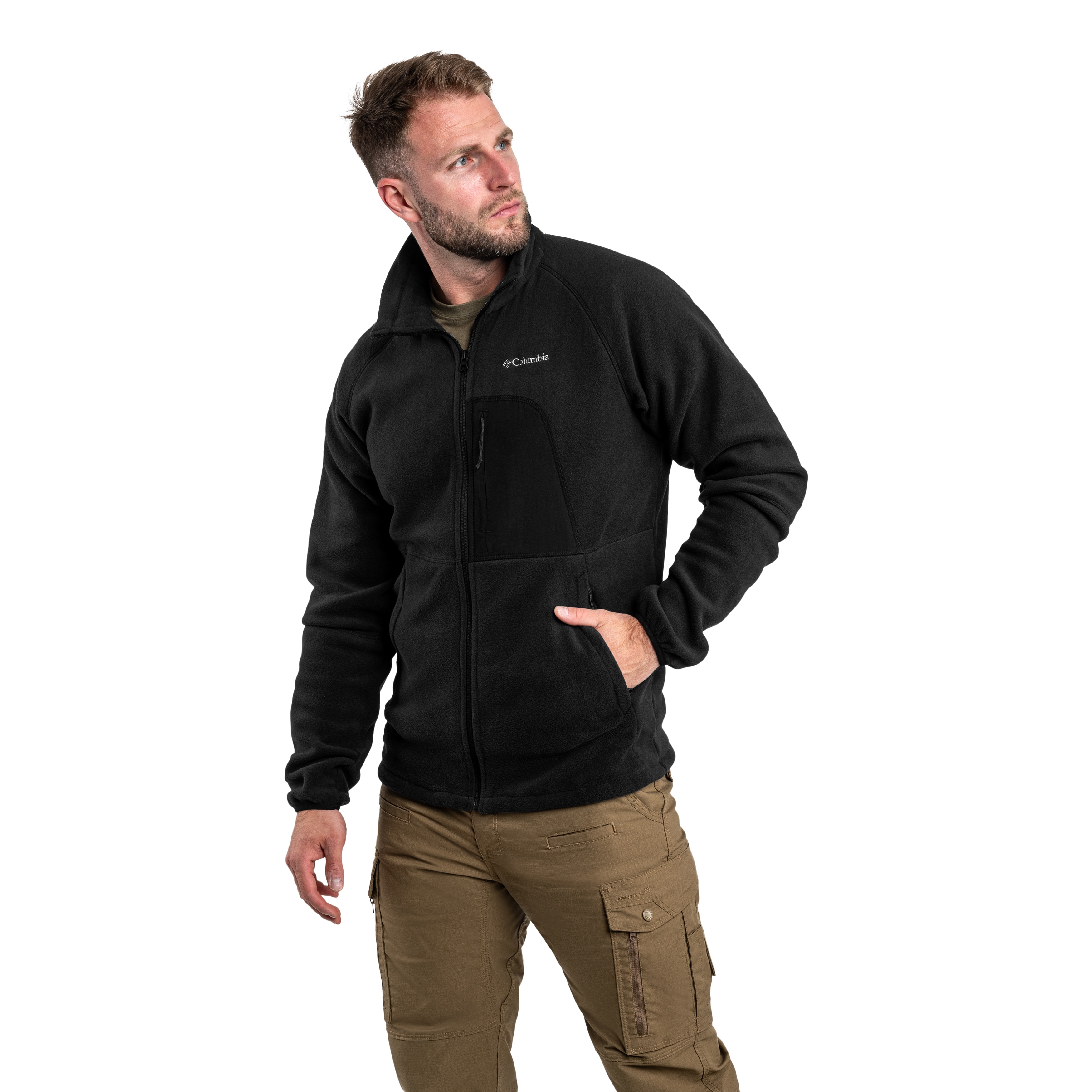 Флісова кофта Columbia Rapid Expedition II Full Zip Fleece - Black