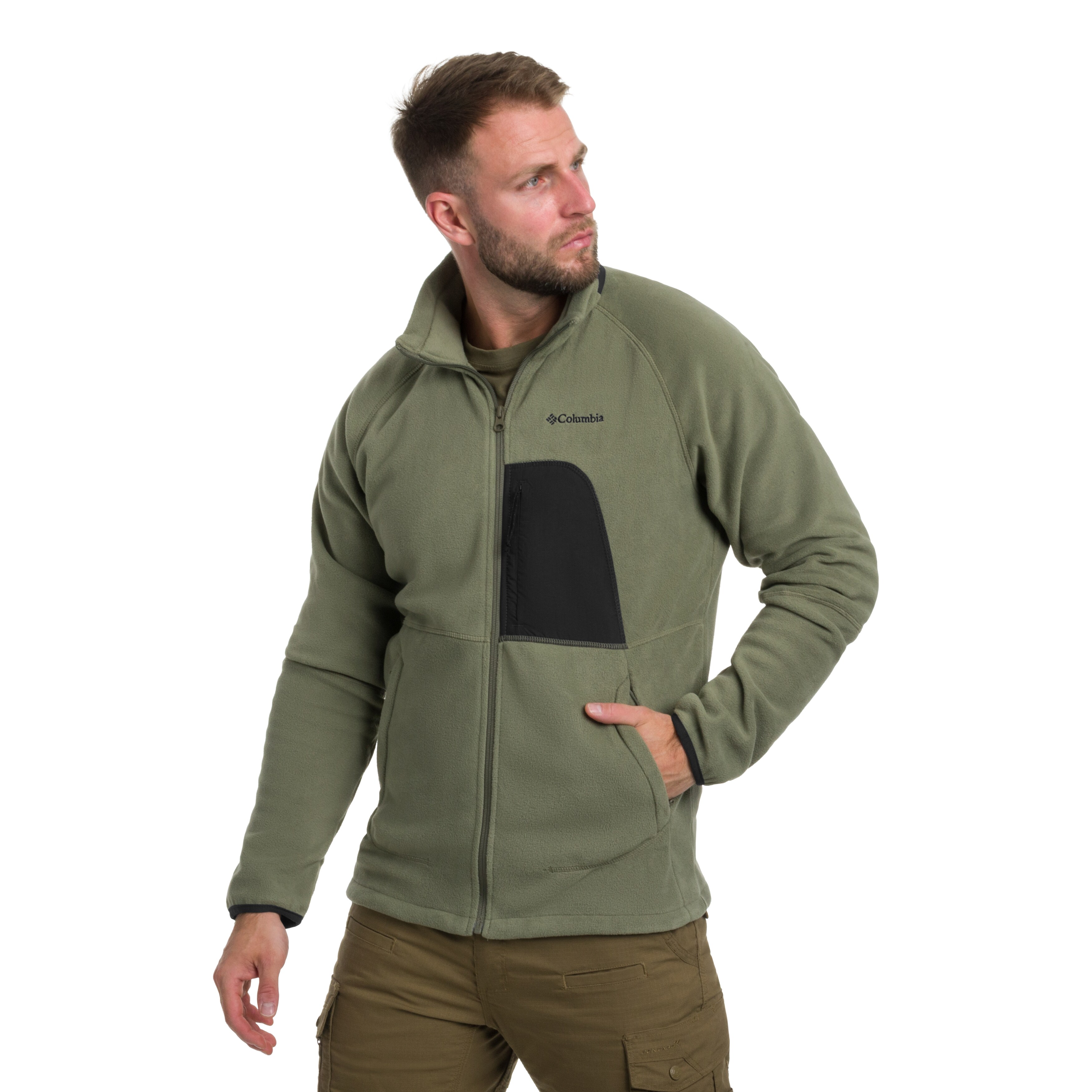 Флісова кофта Columbia Rapid Expedition II Full Zip Fleece - Stone Green/Shark