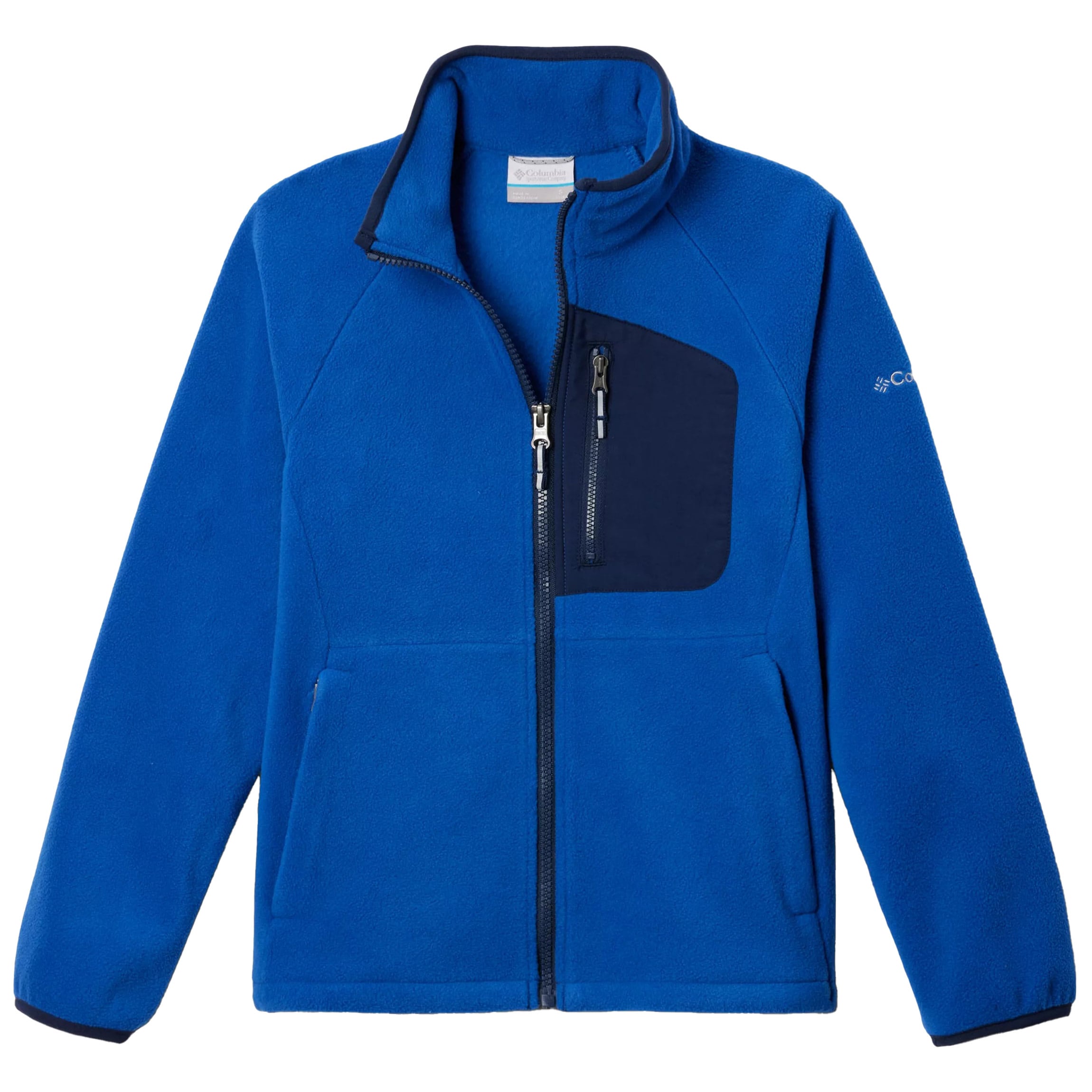 Polar dziecięcy Columbia Youth Fast Trek IV Full Zip - Mountain Blue/Collegiate Navy